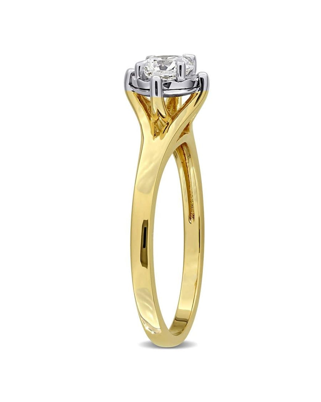 Created Forever Metallic 1/2Ct Tw Lab-Grown Diamond Solitaire Engagement Ring for men