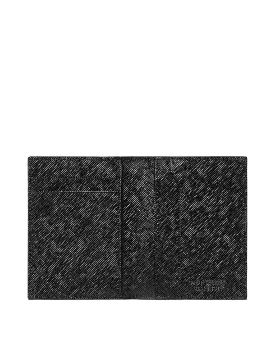 Montblanc Black Sartorial 4Cc Leather Card Holder for men