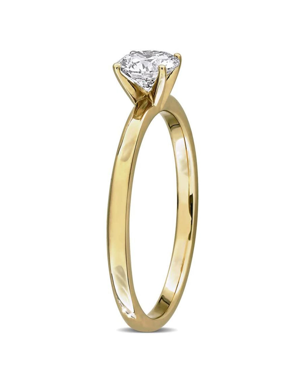 Created Forever Metallic 1/2Ct Tw Lab-Grown Diamond Solitaire Engagement Ring for men