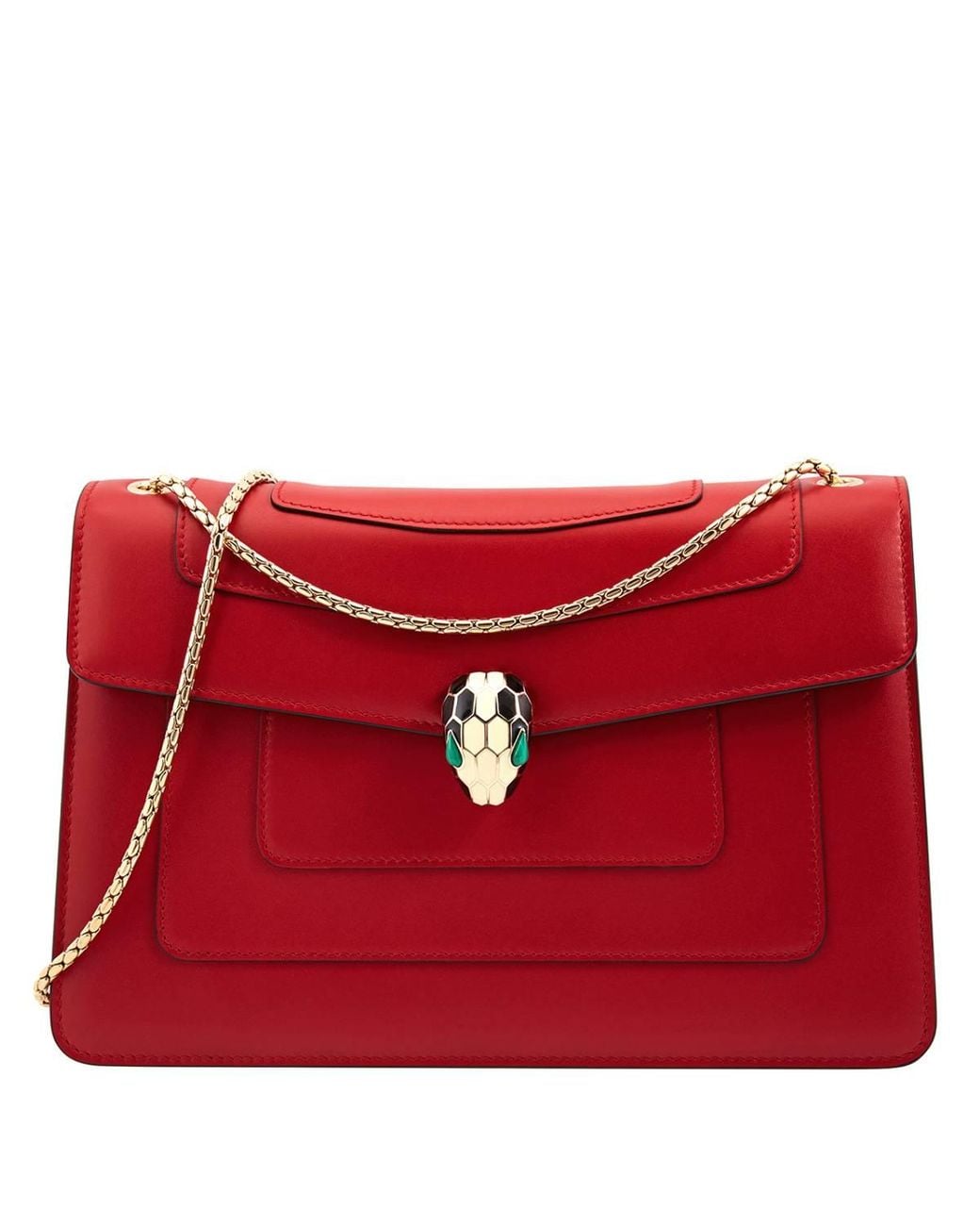 BVLGARI Red Serpenti Forever Shoulder Bag 287033