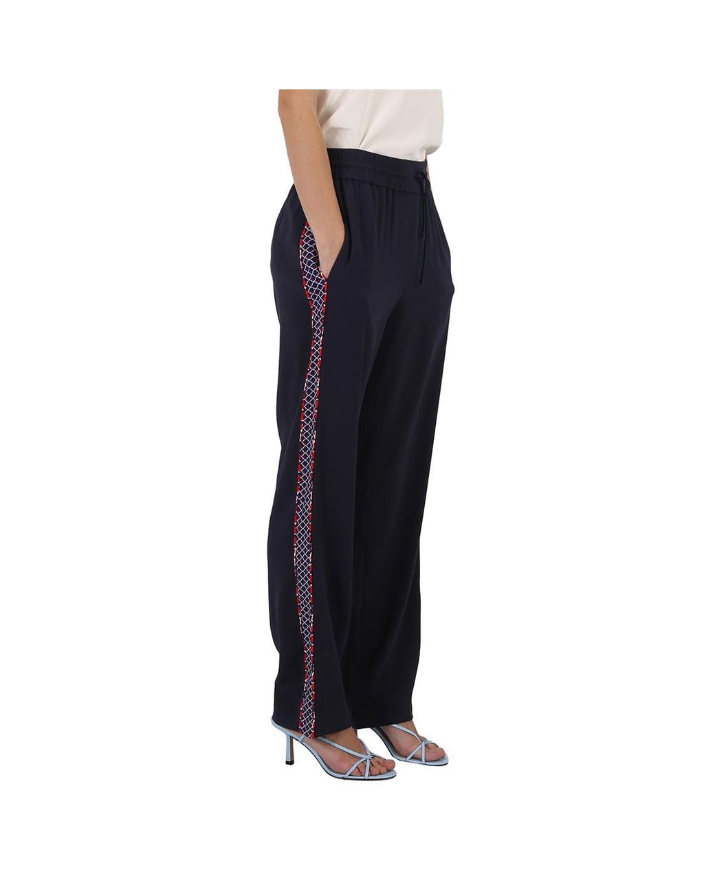 KENZO Blue Midnight Straight-Leg Cropped Track Pants, Brand Size 34 (Us for men