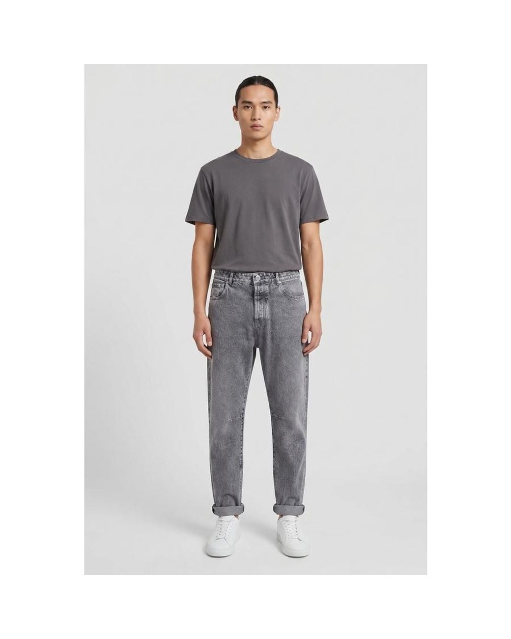 Brunello Cucinelli Gray Relaxed Fit Jeans, Brand Size 54 (Us for men