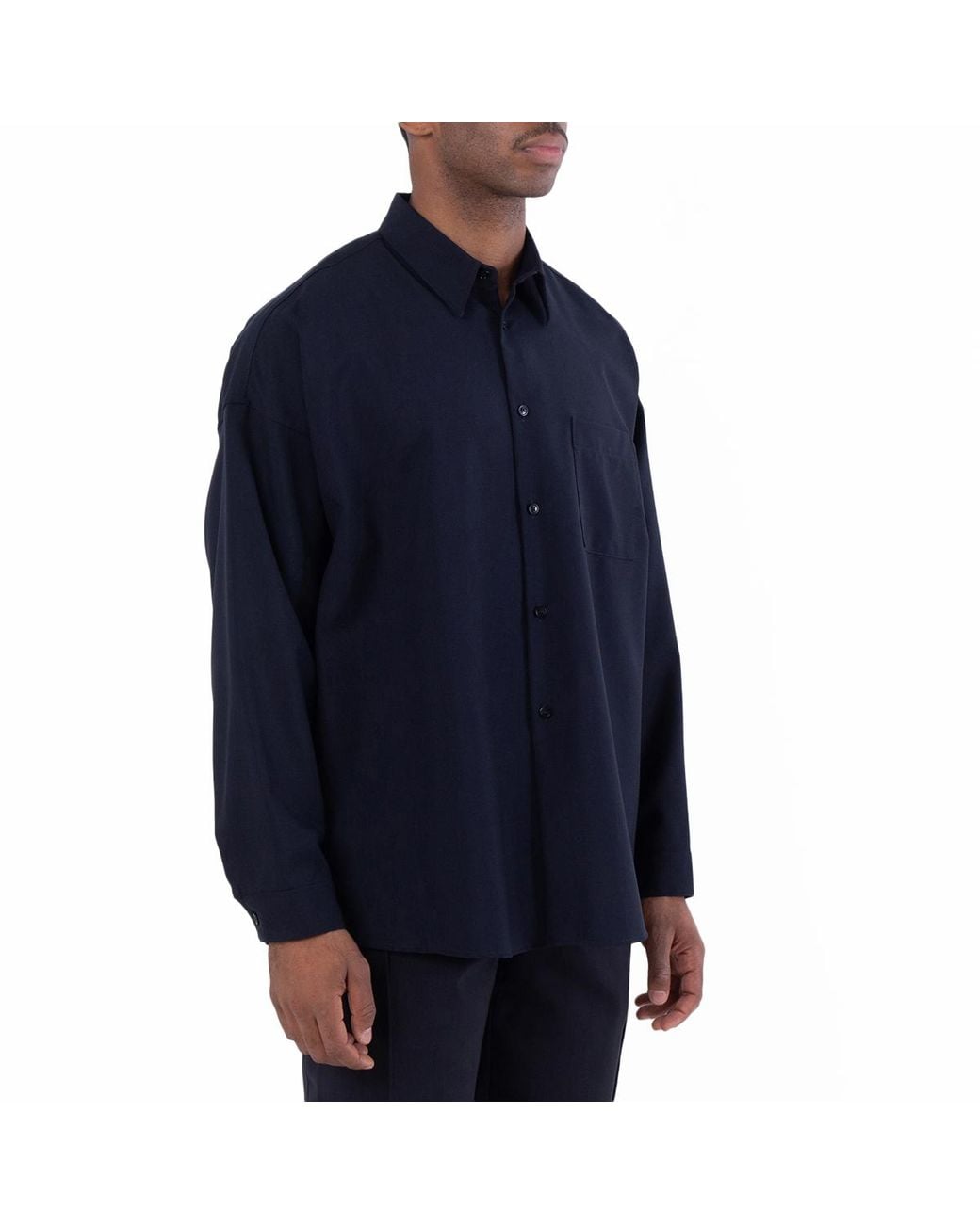 Marni Blue Long Sleeve Shirt, Brand Size 48 (Us for men