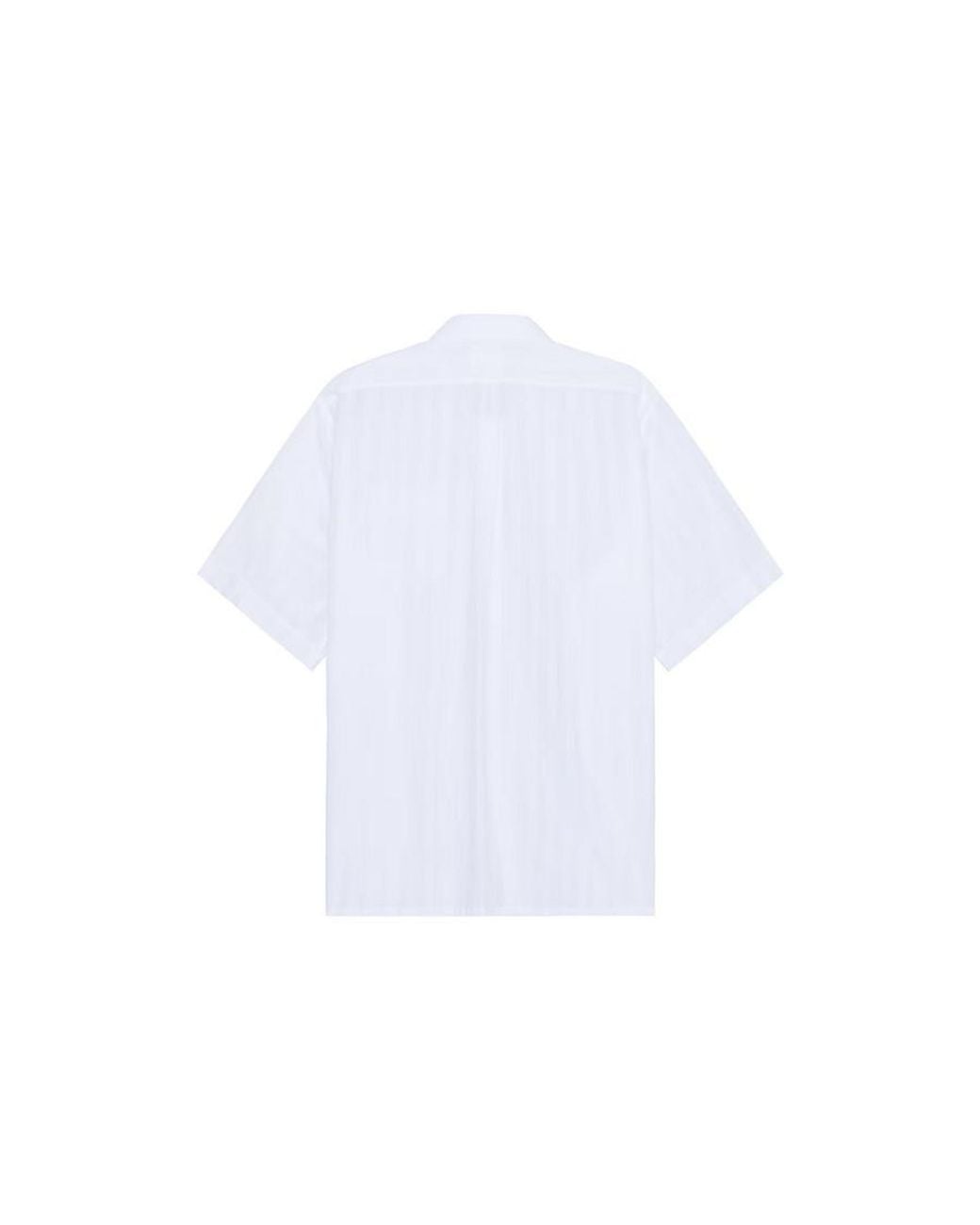 Givenchy White Short Sleeve Shirt With Pocket, Brand Size 42 (Us for men
