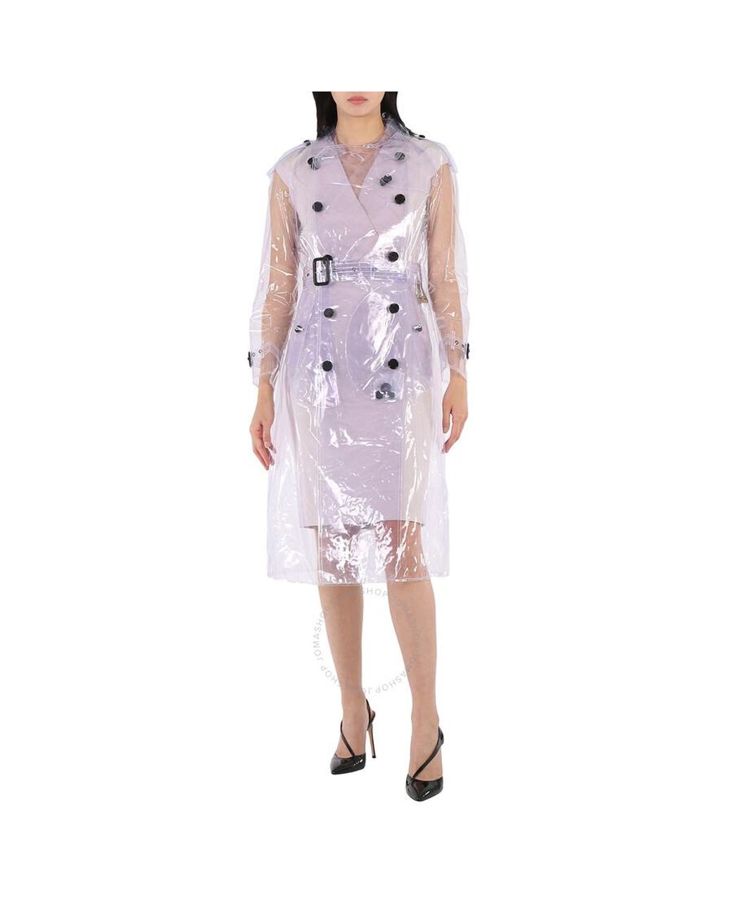 Burberry transparent coat deals
