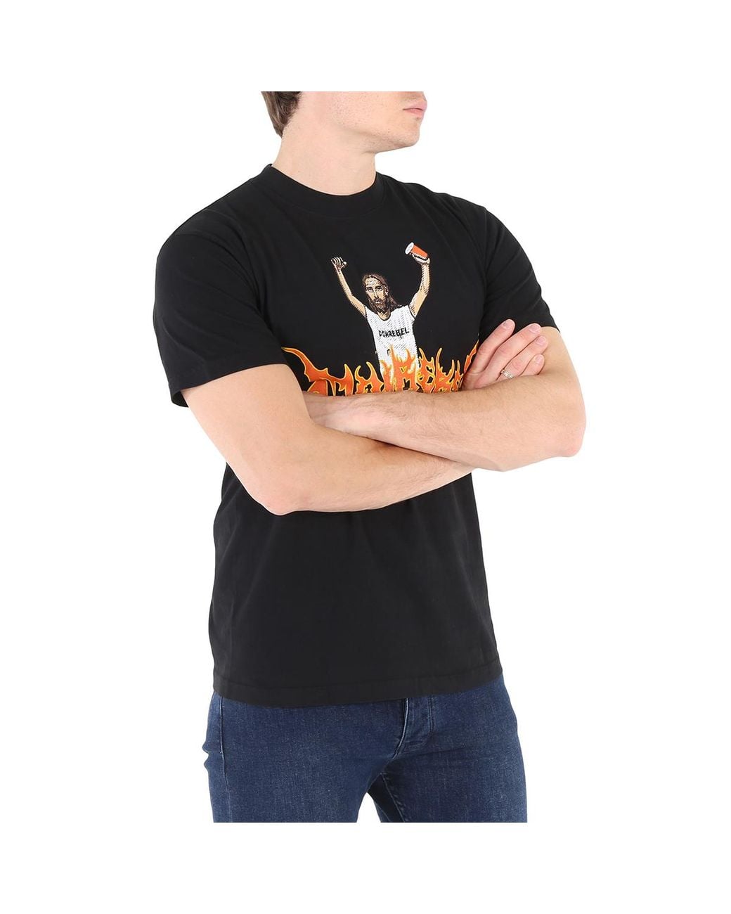 DOMREBEL Black Party Box T-Shirt for men