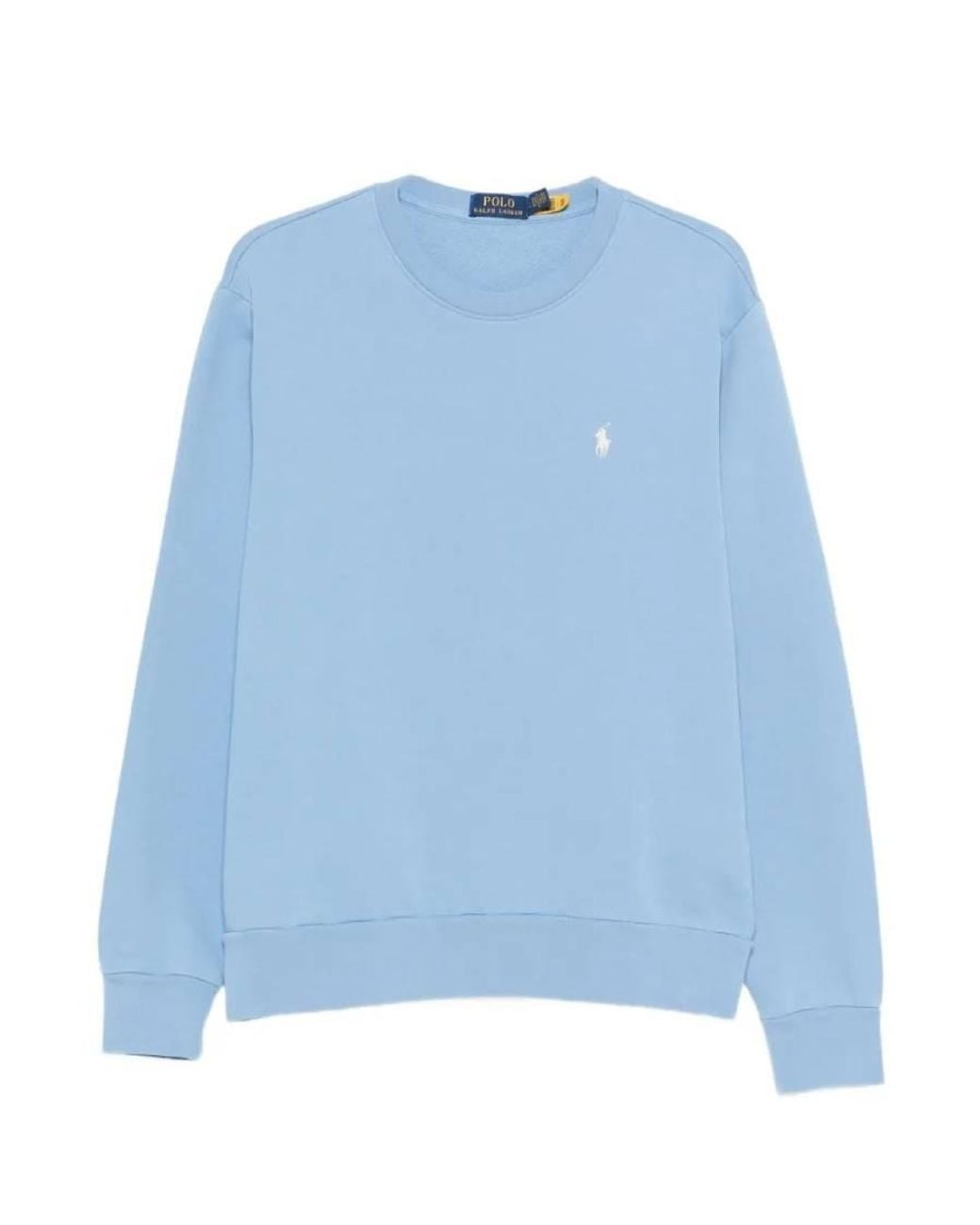 Polo Ralph Lauren Blue Loopback Terry Logo Sweatshirt for men