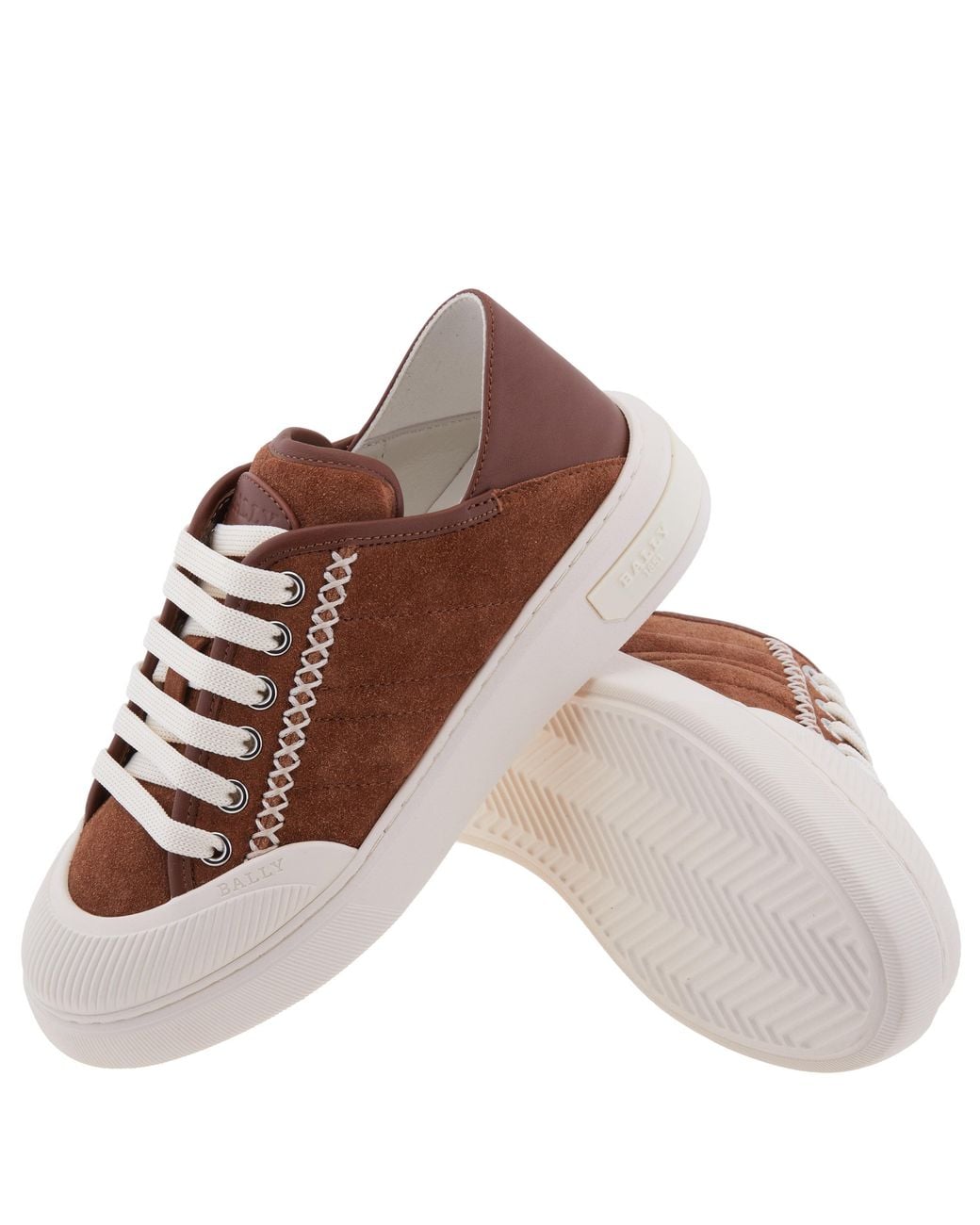 Bally Brown Marily Calf Suede Sneakers, Brand Size 35 Us Size 4.5 for men