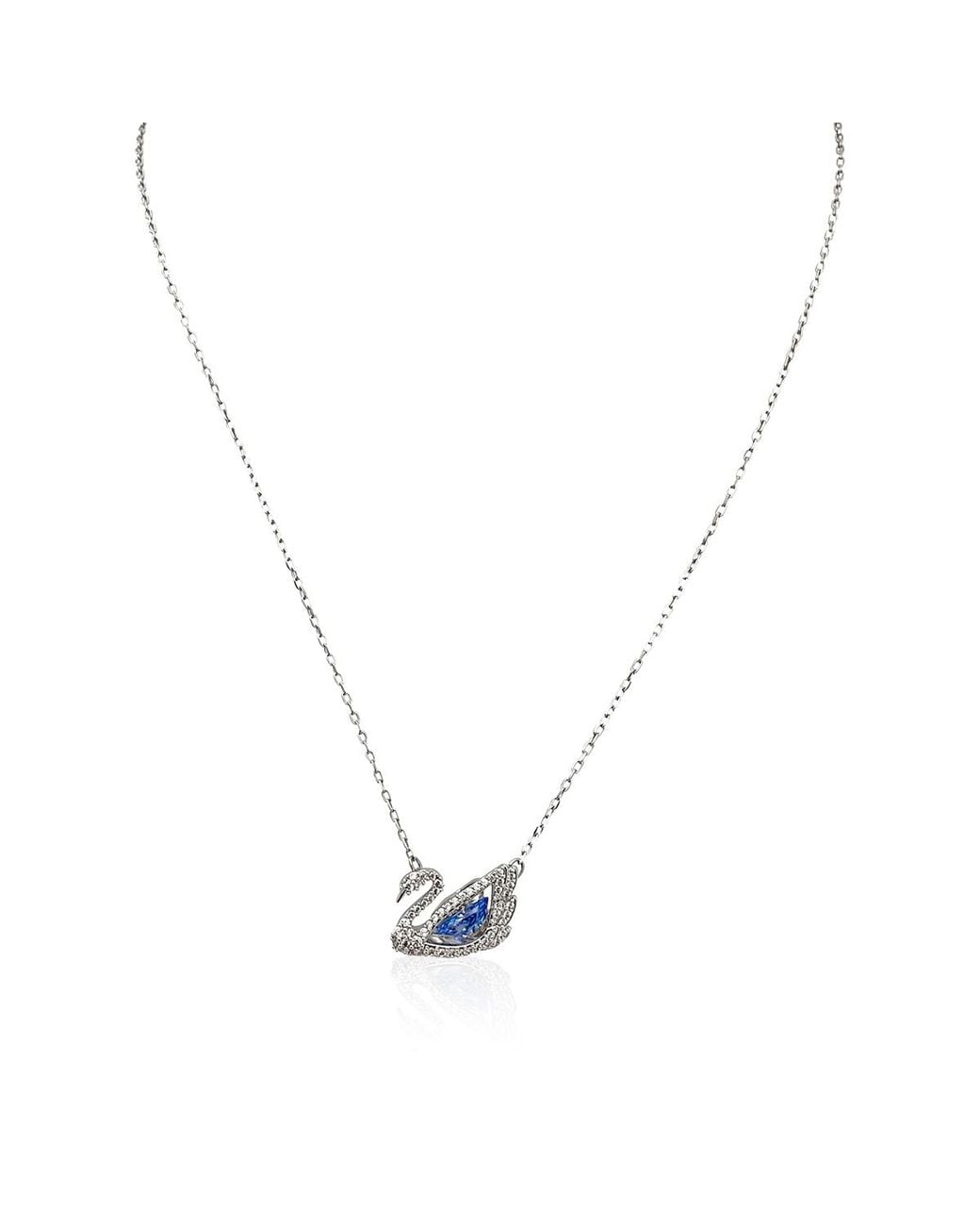 Swarovski Metallic Dancing Swan Necklace for men