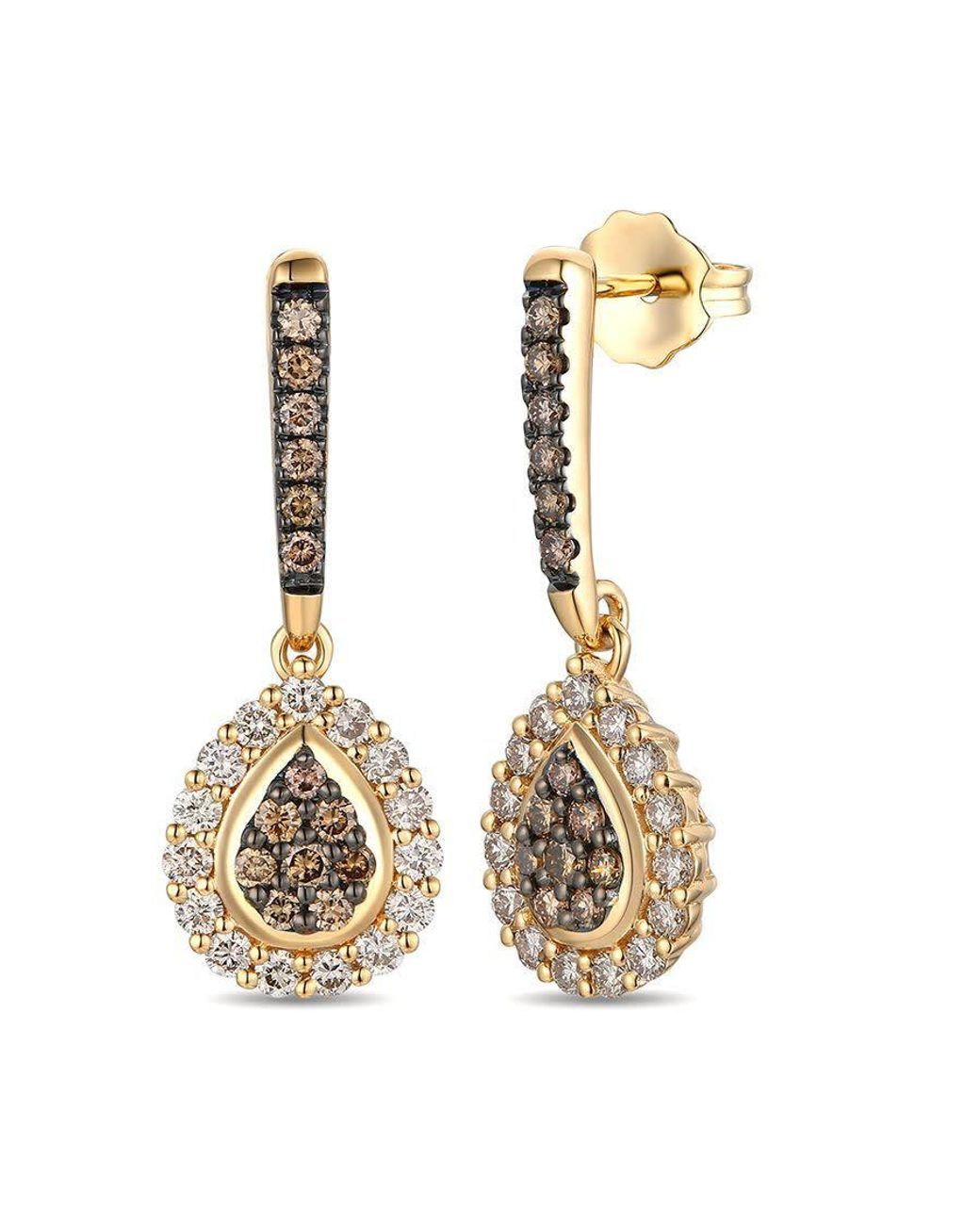 Le Vian Metallic Ladies Cluster Earrings Set for men