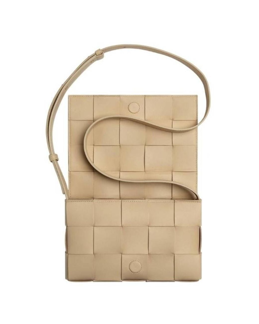 Bottega Veneta Natural Intreccio Leather Cassette Crossbody Bag for men