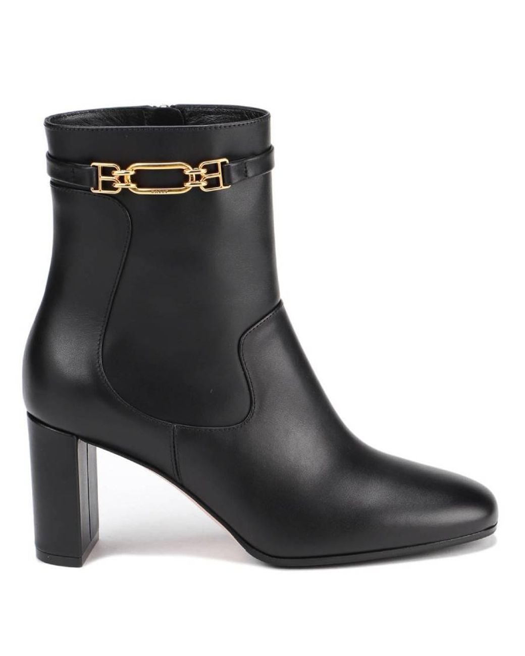 Bally Black Darcie Didi 75 Leather Boots, Brand Size 37 Us