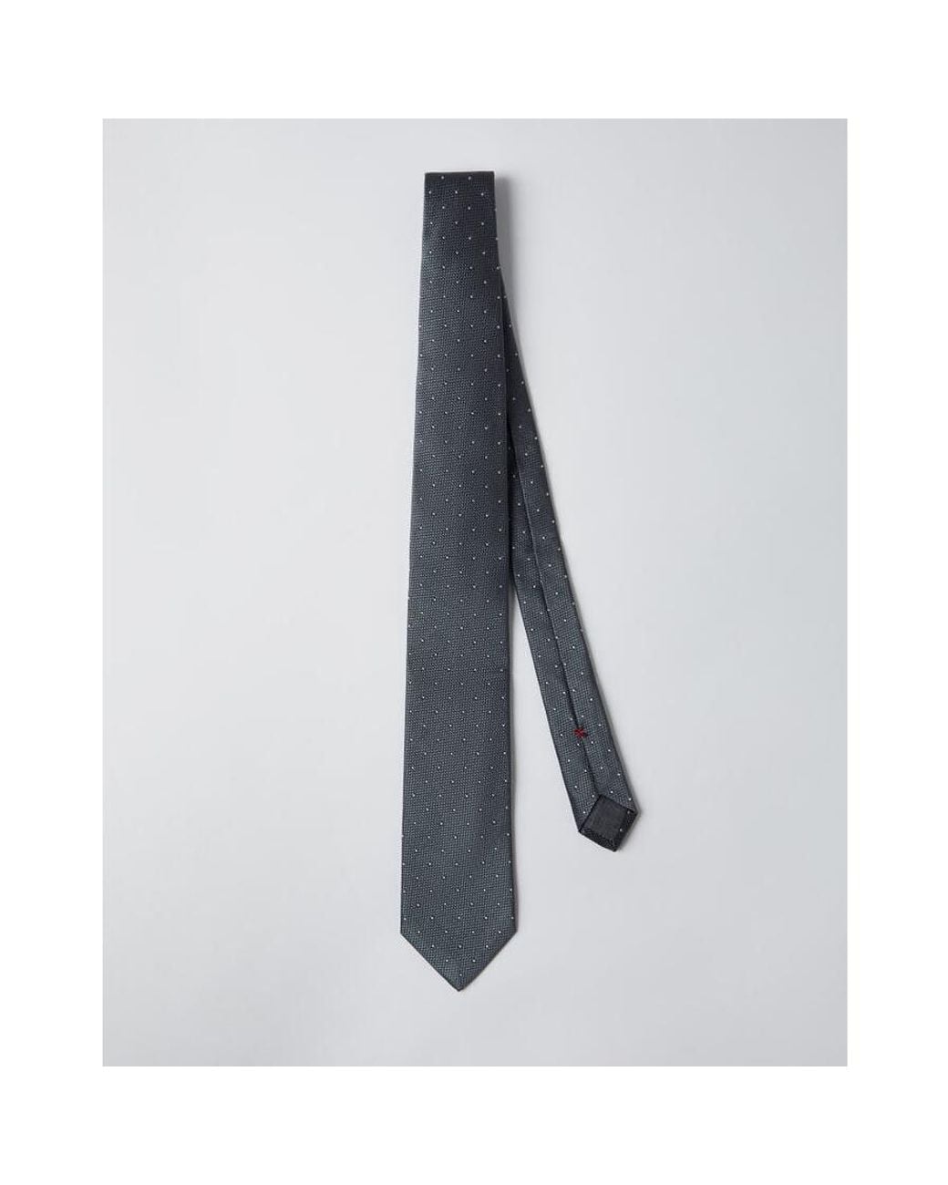 Brunello Cucinelli Blue Light Silk Patterned Tie for men