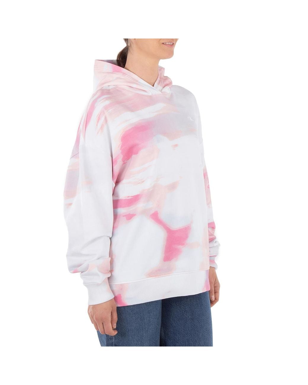 Calvin Klein Purple Diffused Skyscape Classic Hoodie for men