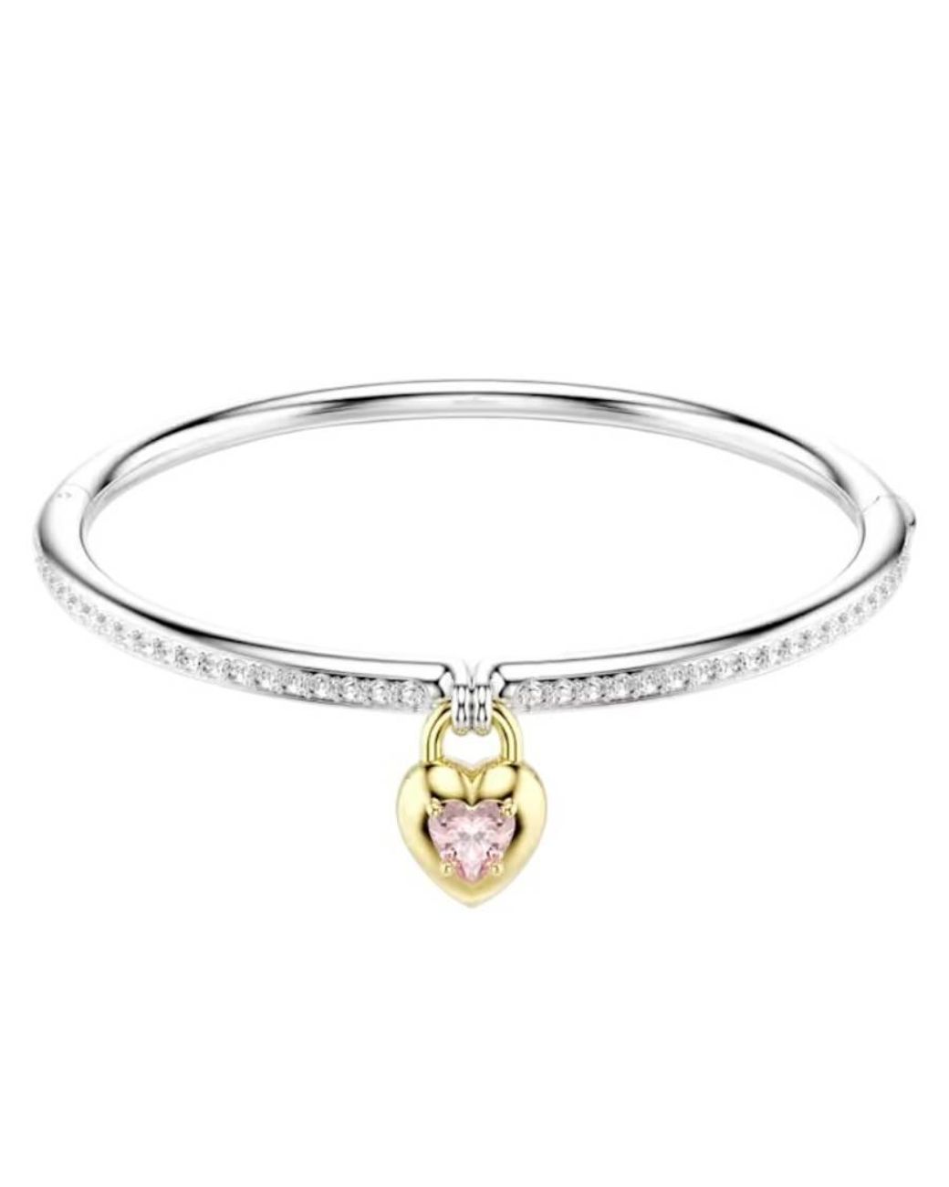 Swarovski Metallic Idyllia Mixed Cuts Heart Bangle for men