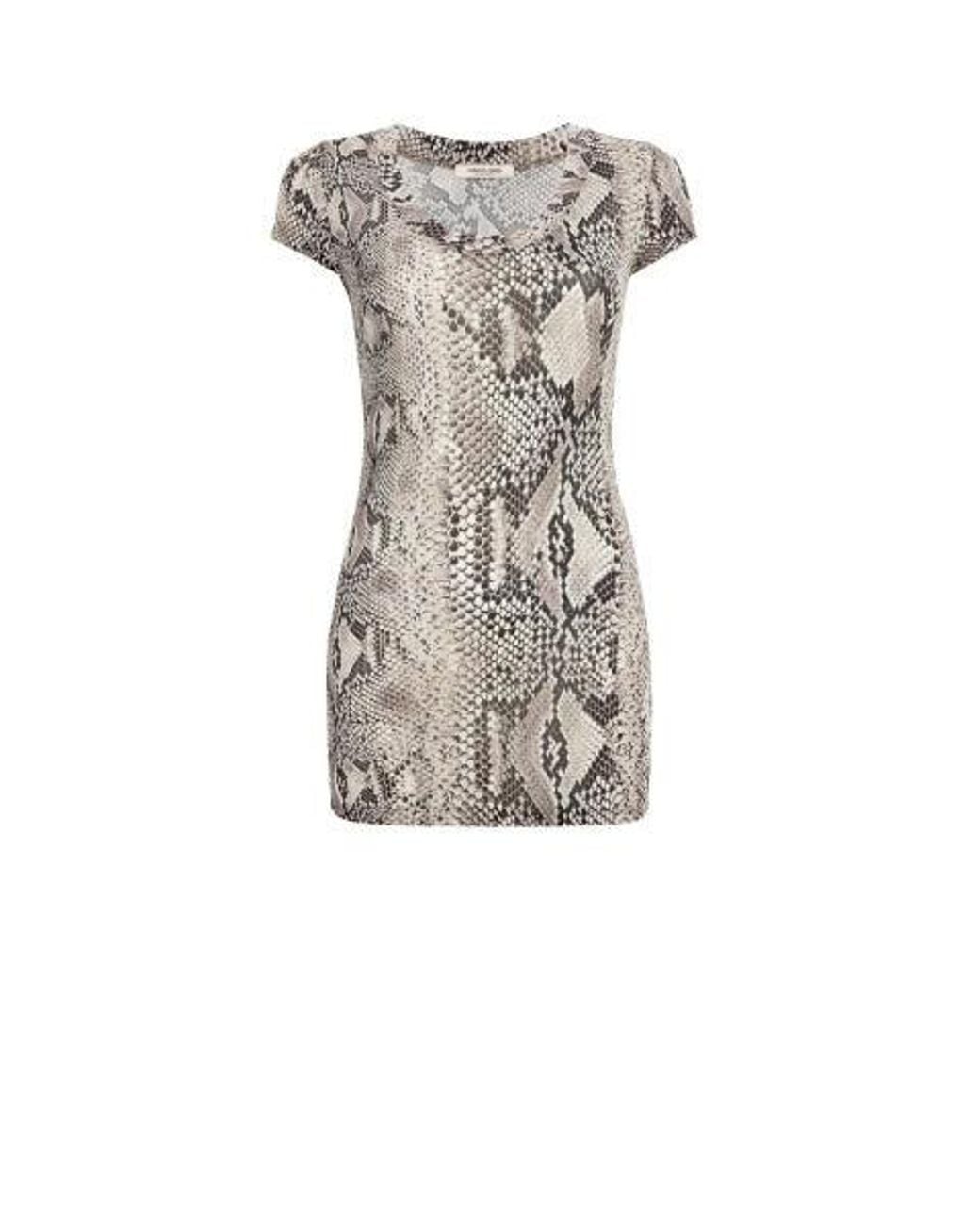 Roberto Cavalli Multicolor Python Print Mini Dress for men