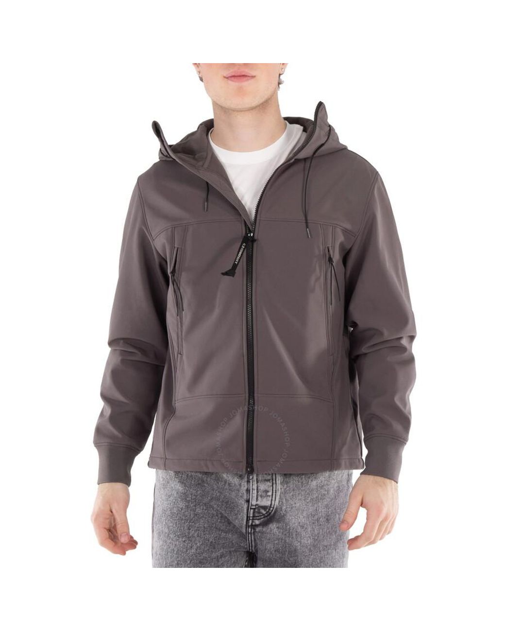 C.P. Company C.P. Shell-R Hooded Goggle Jacket in Grey for Men