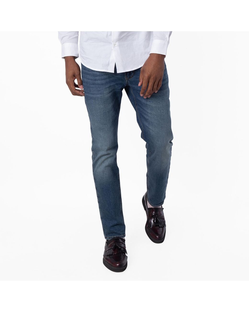 Emporio Armani Blue J06 Slim Fit Denim Jeans, Waist for men