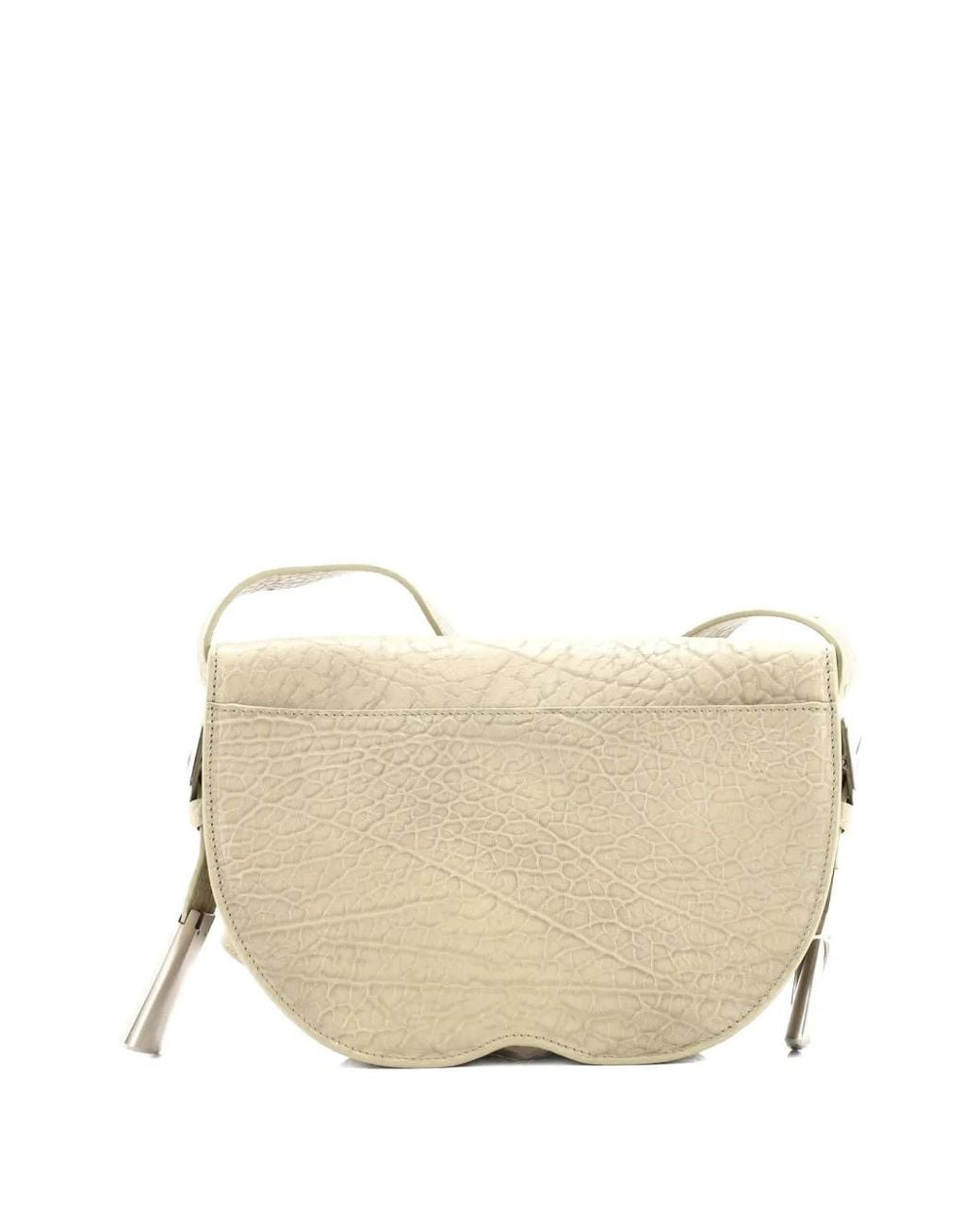 Burberry Natural Hunter Leather Small Satchel Crossbody