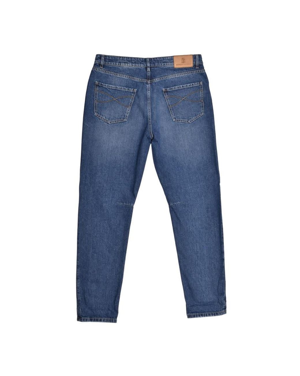 Brunello Cucinelli Blue Medium Denim Jeans, Brand Size 54 (Us for men