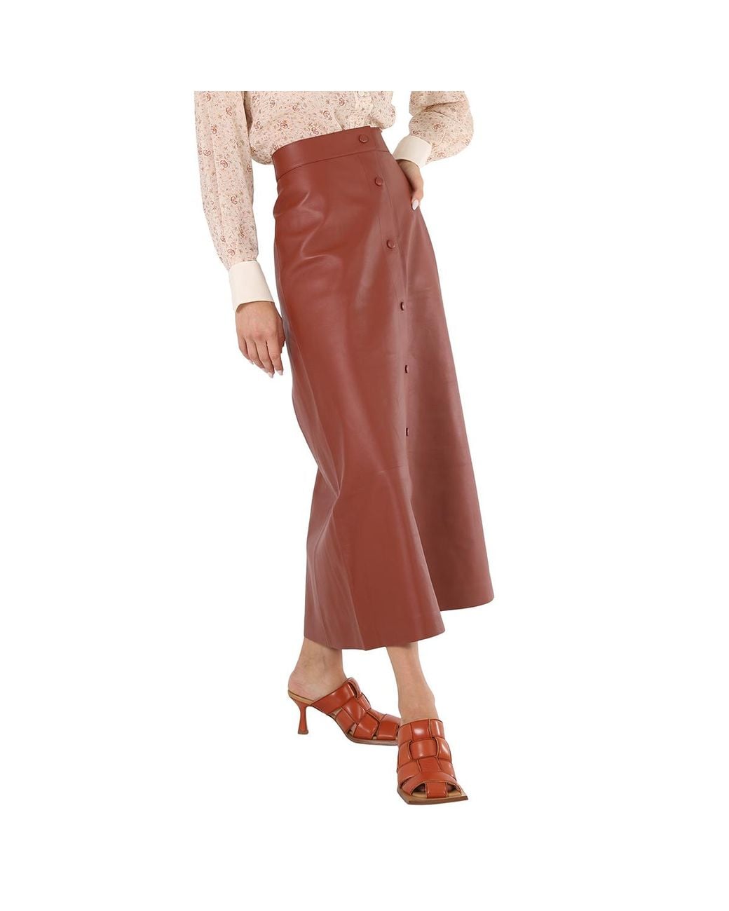 Chloé Brown A-line Mid-length Skirt