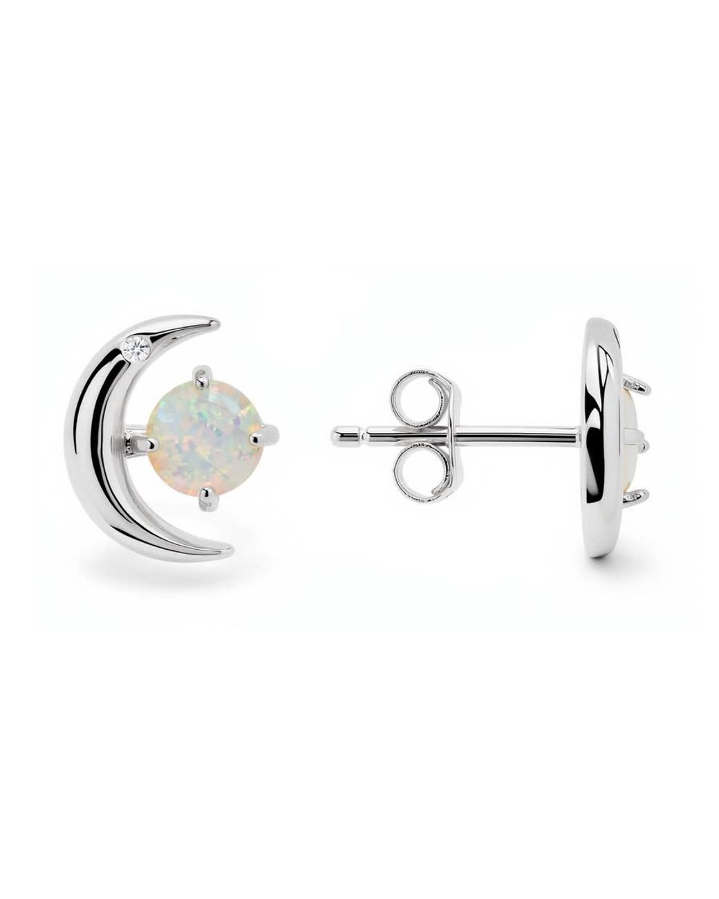 Kylie Harper Metallic Sterling Opal Sun & Moon Stud Earrings for men