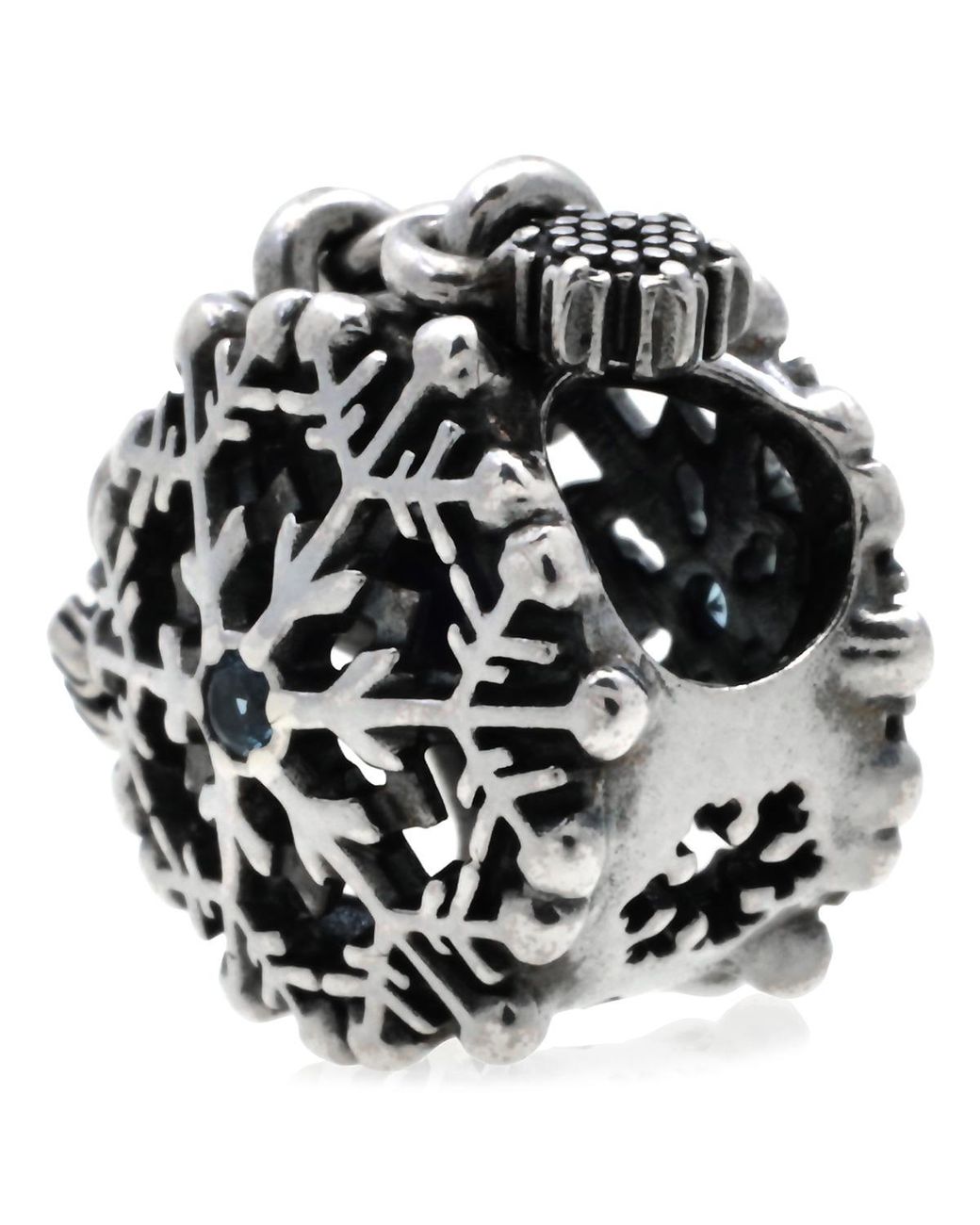 Pandora Multicolor Icy Snowflake Drop Charm for men