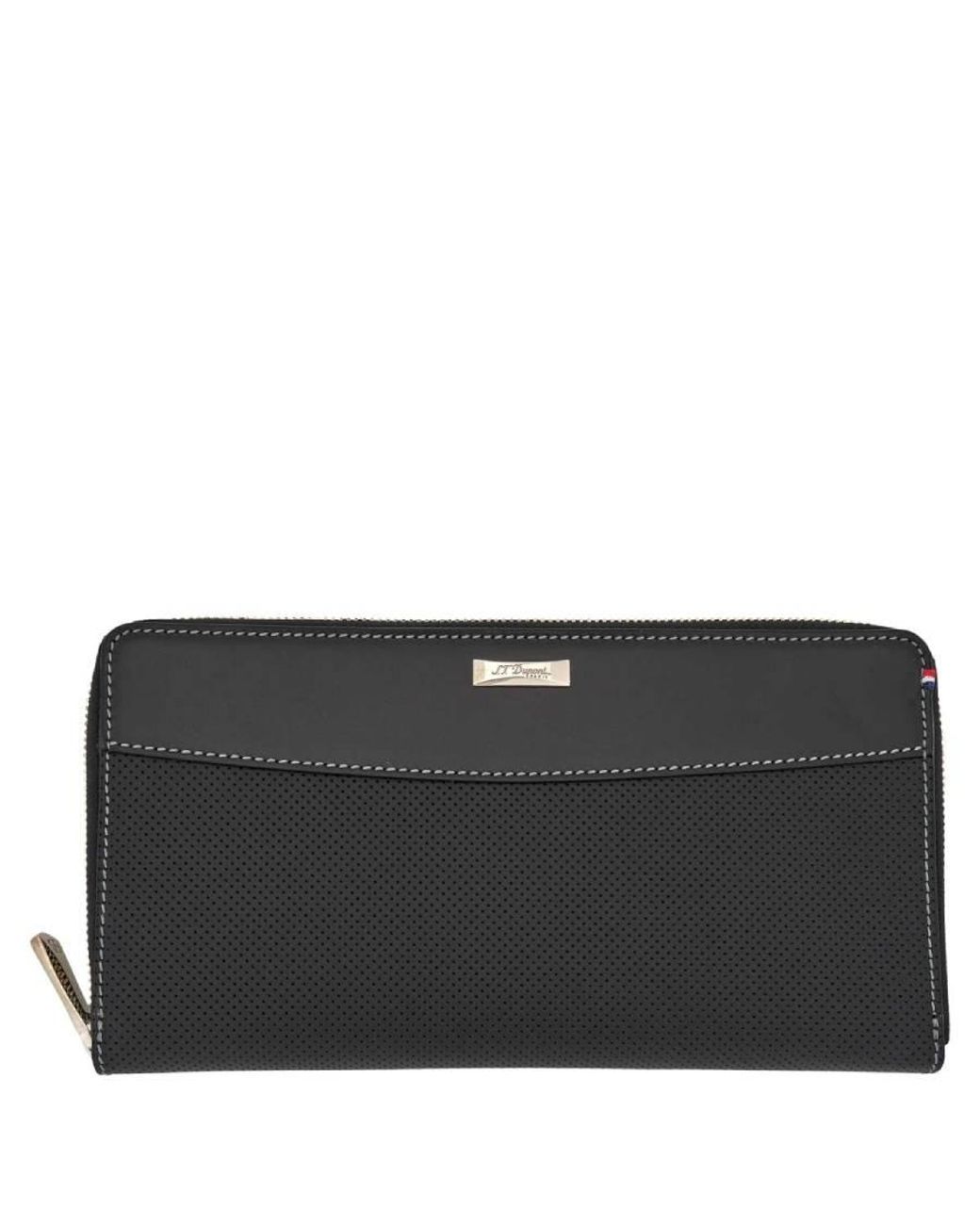 S T Dupont Black Defi Wallet Organizer