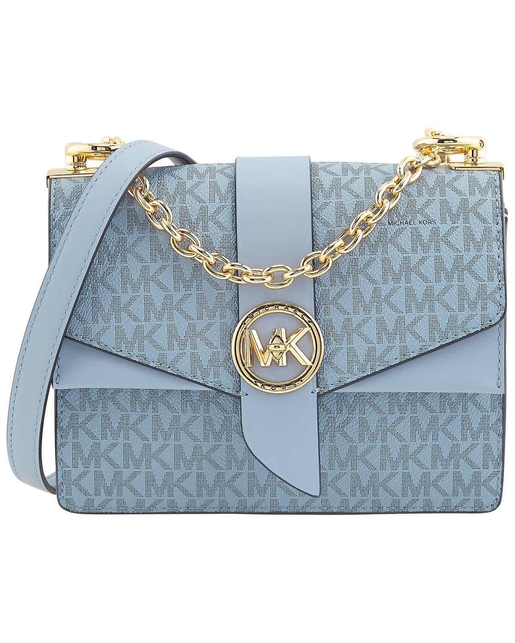 Michael Kors Ladies Hally Extra-small Shoulder Bag in Pale Blue