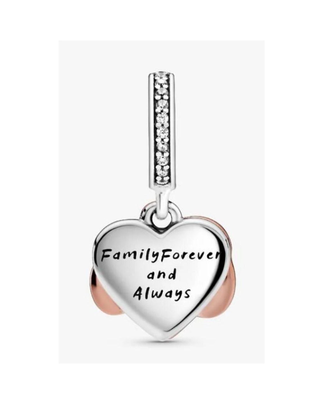Pandora Pink Infinity Heart Rose And Sterling Dangle for men