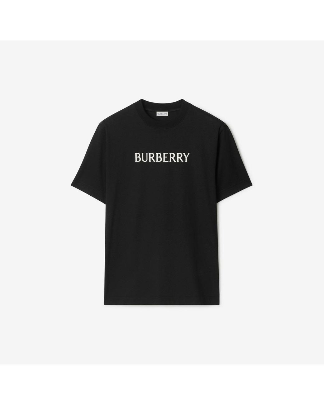 Burberry Black Logo Cotton T-Shirt for men