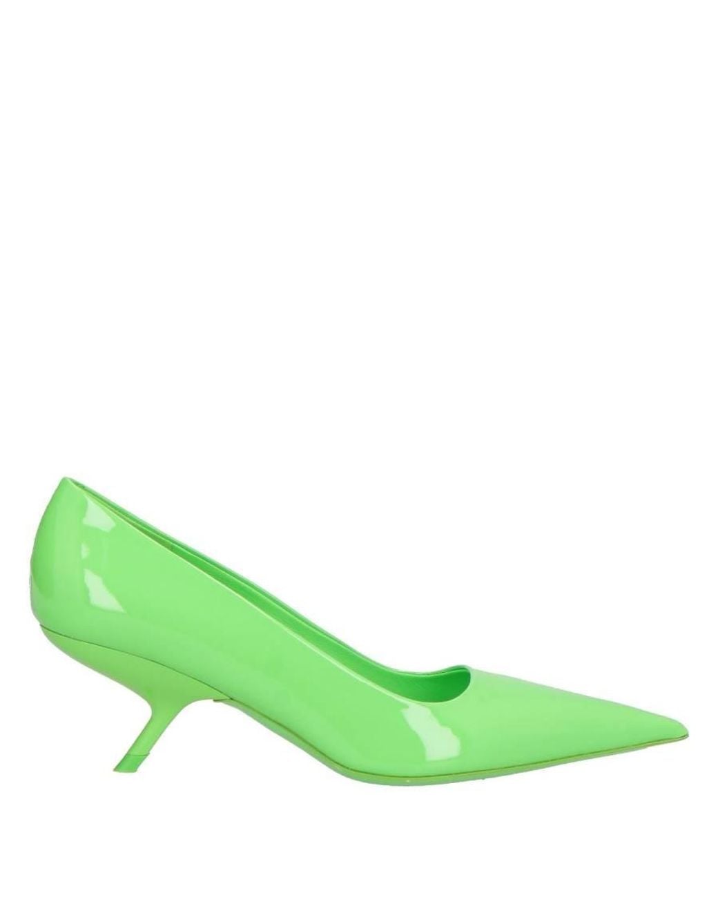 Ferragamo Green Eva 55 Patent Leather Pumps