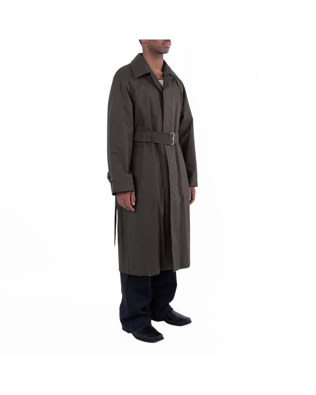 Burberry Black Short Reversible Bradford Car Coat, Brand Size 52 Us for men