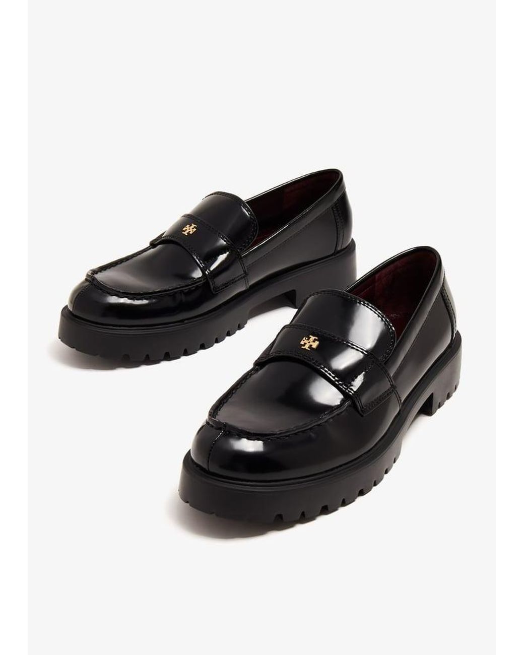 Tory Burch Black Classic Lug Loafers