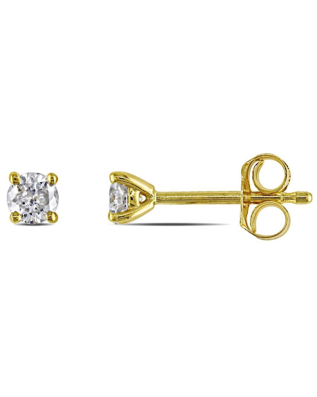 Amour Metallic 1/4 Ct Tw Diamond Stud Earrings for men