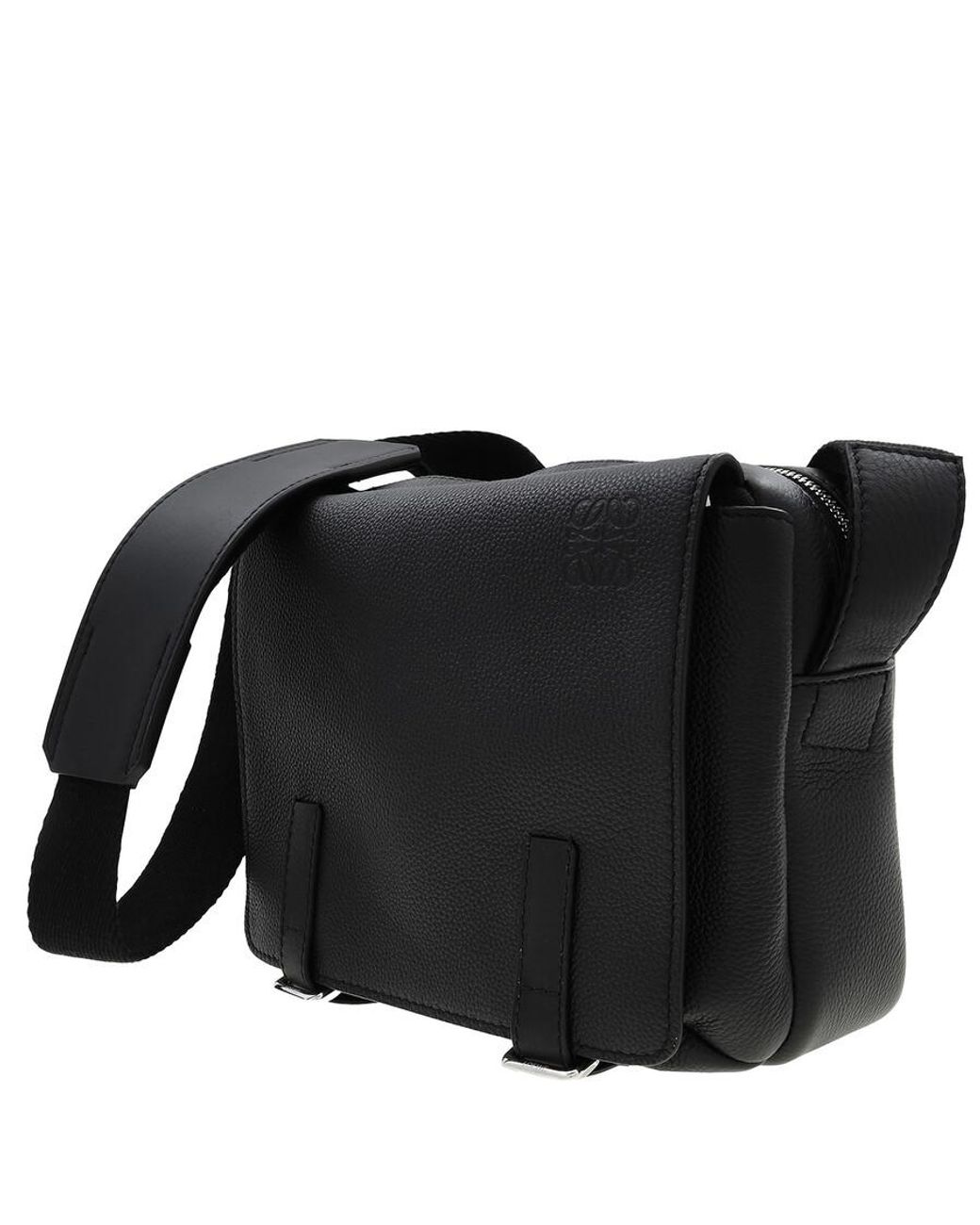 Loewe Xs Military Messenger Bag in Black for Men | Lyst