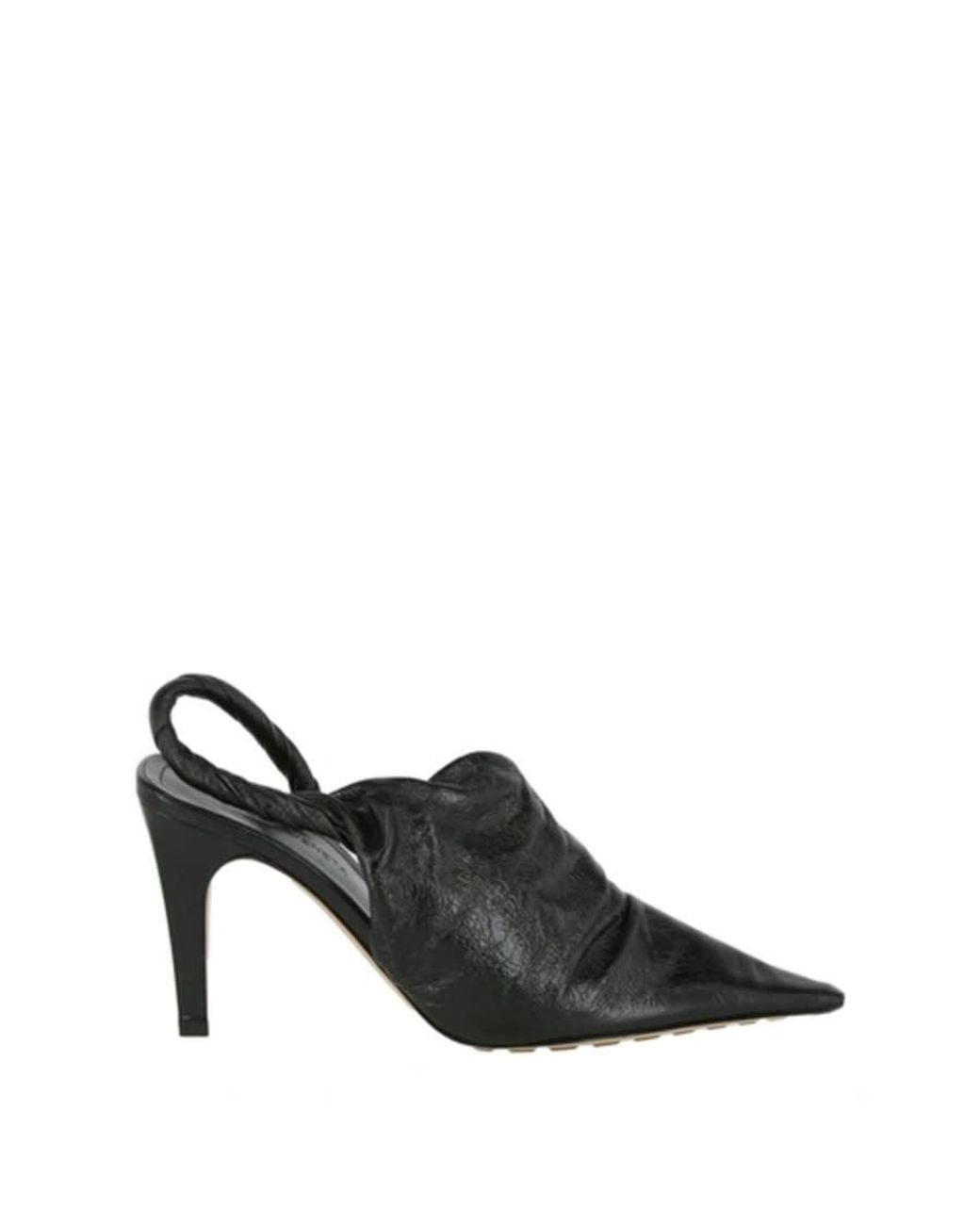Bottega Veneta Black Bv Point Leather Pumps