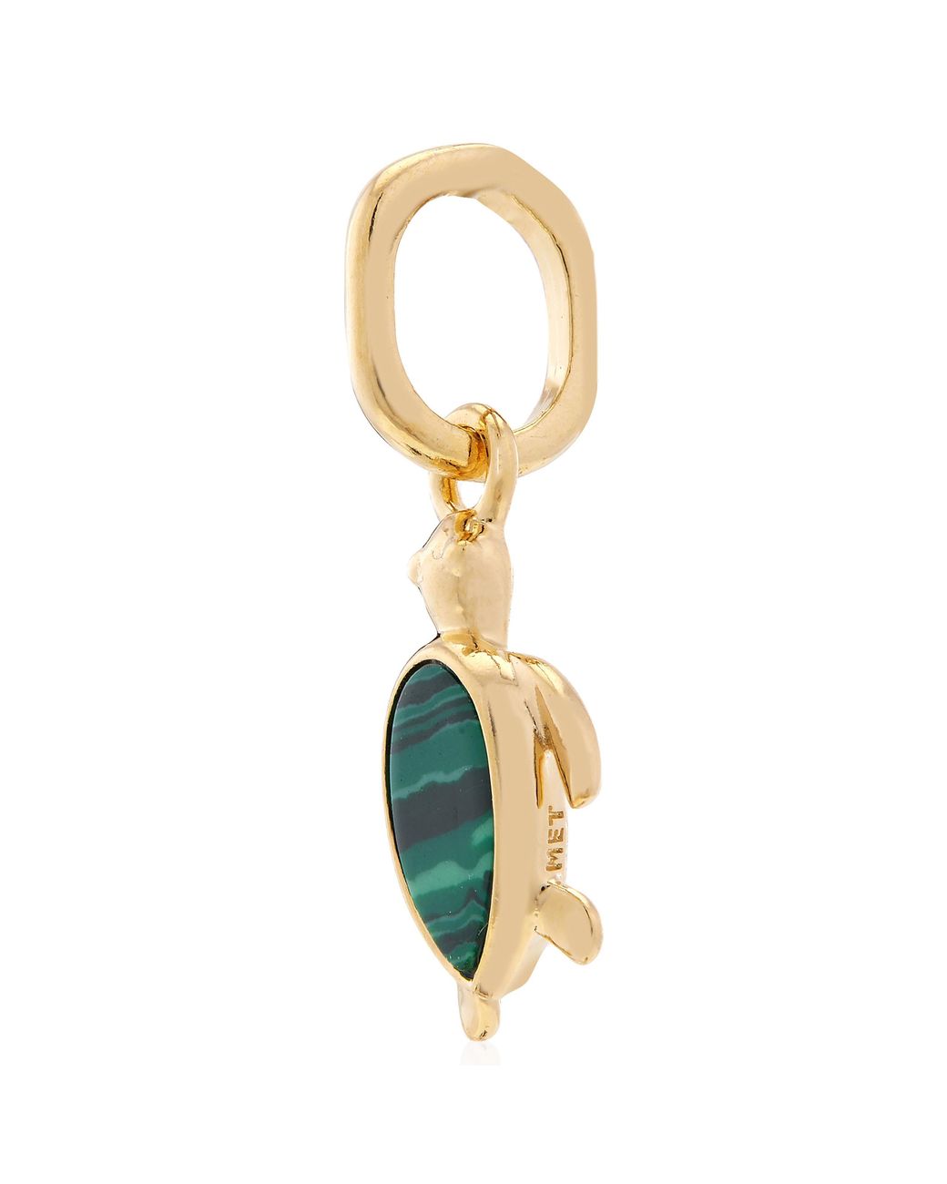 Pandora Green 14K-Plated Turtle Mini Dangle Charm for men