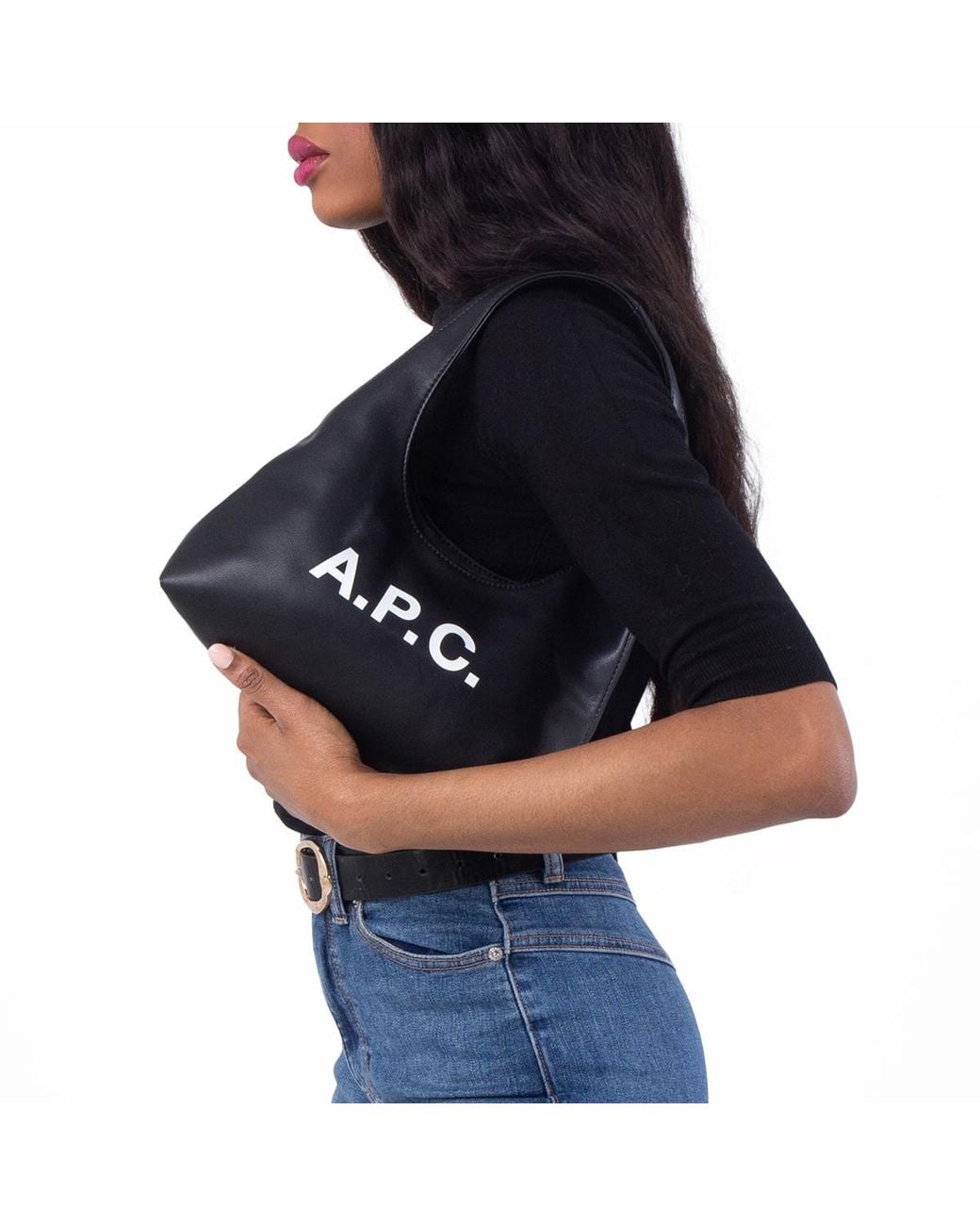 A.P.C. Black Baby Ninon Shoulder Bag