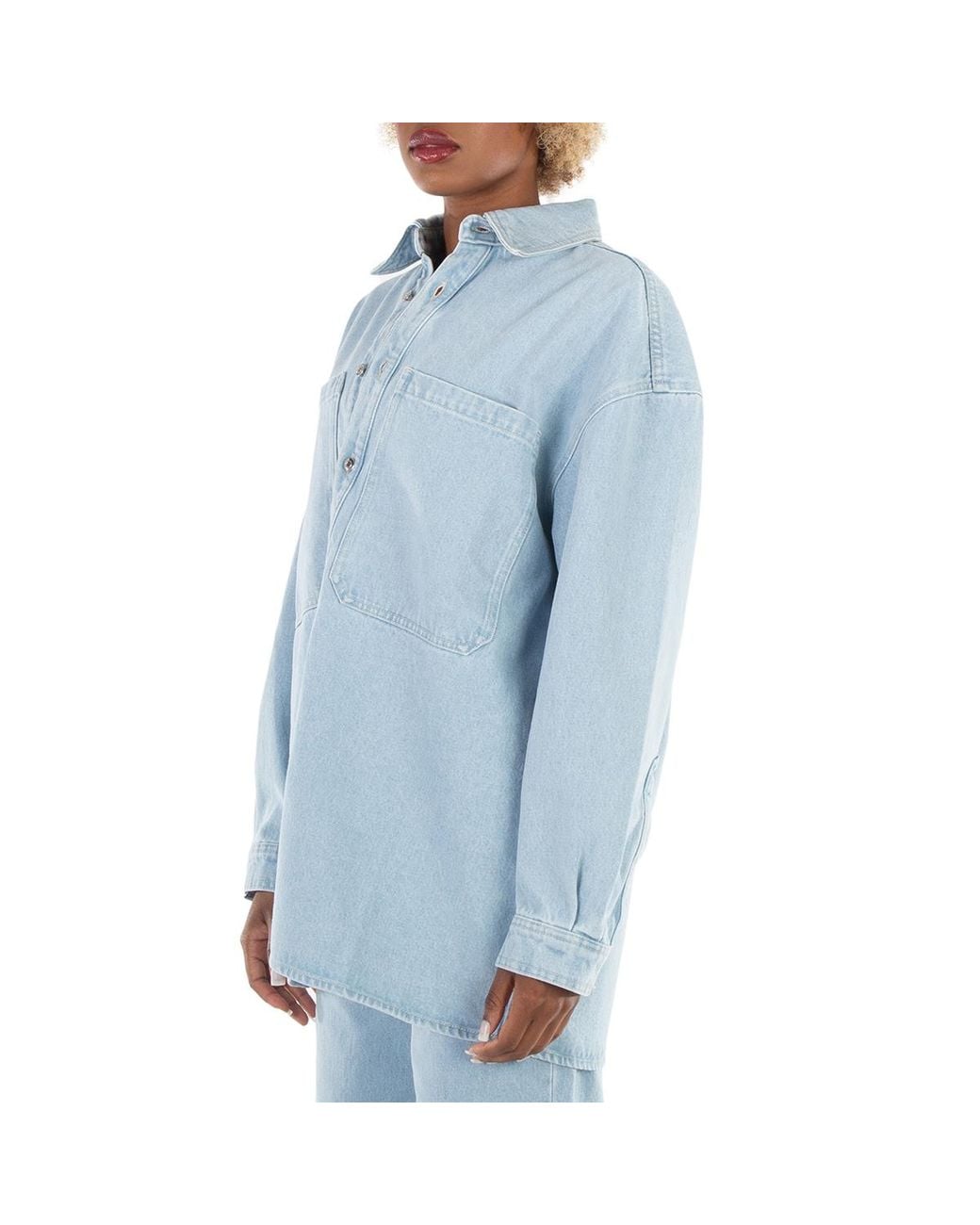 Nanushka Blue Beaux Denim Dress