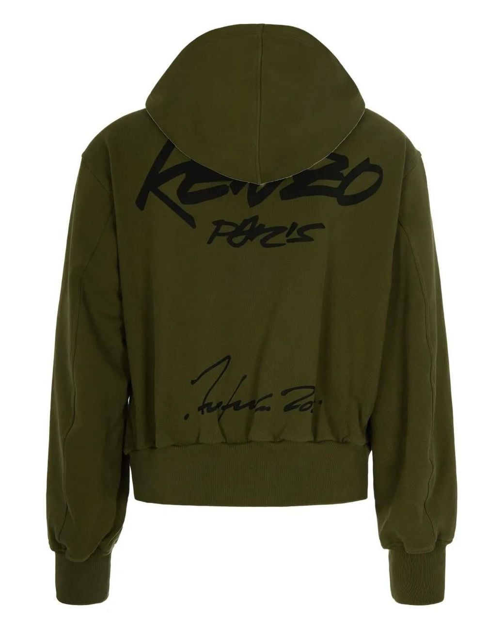 KENZO Green X Futura 2000 Boxy Full-Zip Hoodie for men
