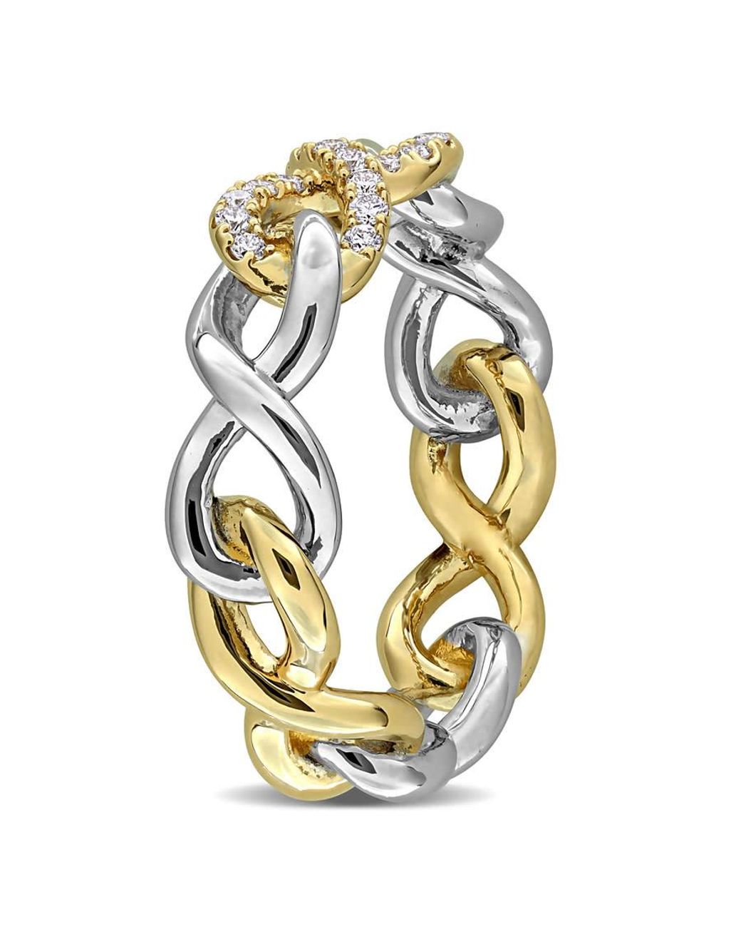 Created Forever Metallic 1/5Ct Tw Lab-Grown Diamond Infinity Ring for men