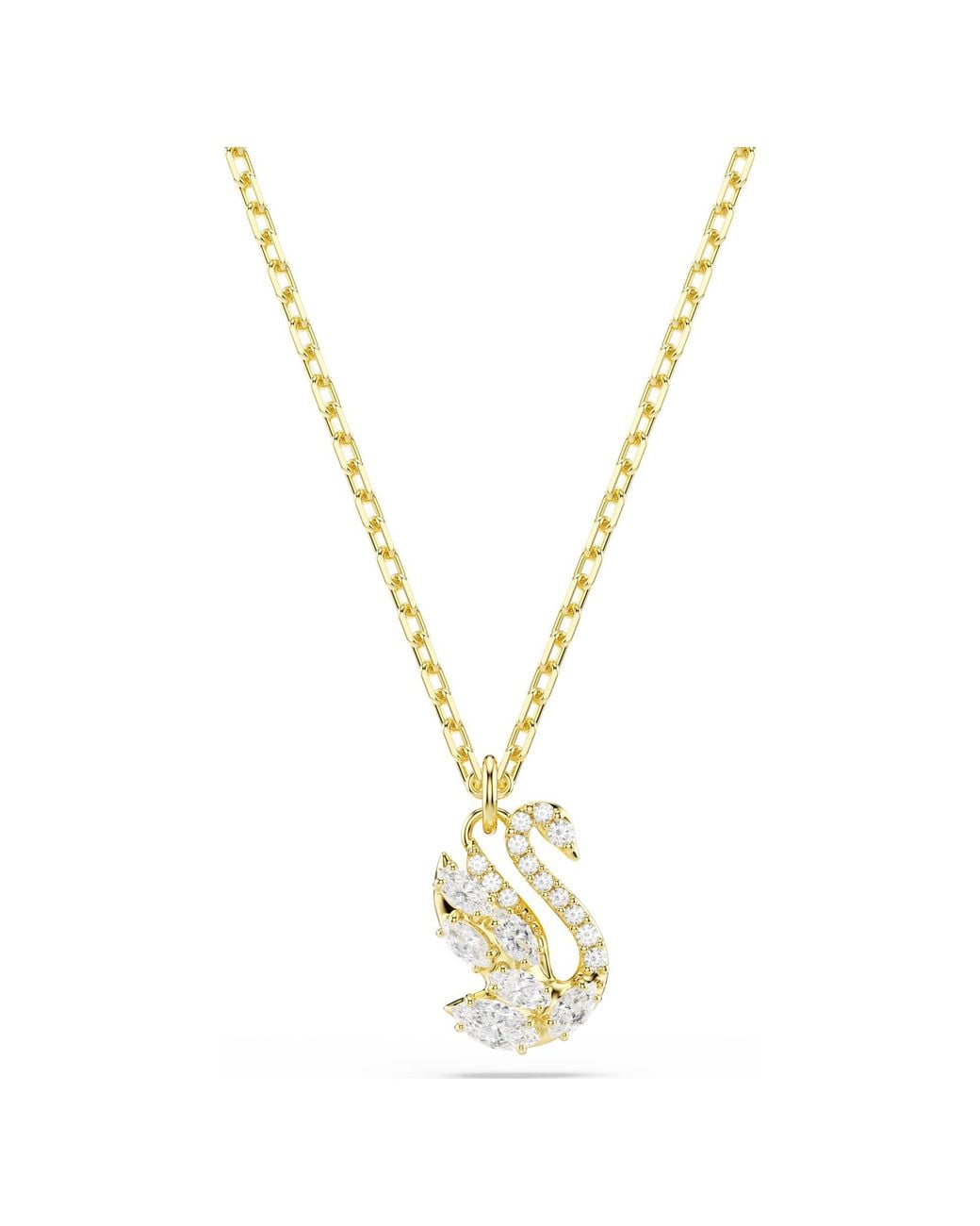 Swarovski Metallic Swan Pendant