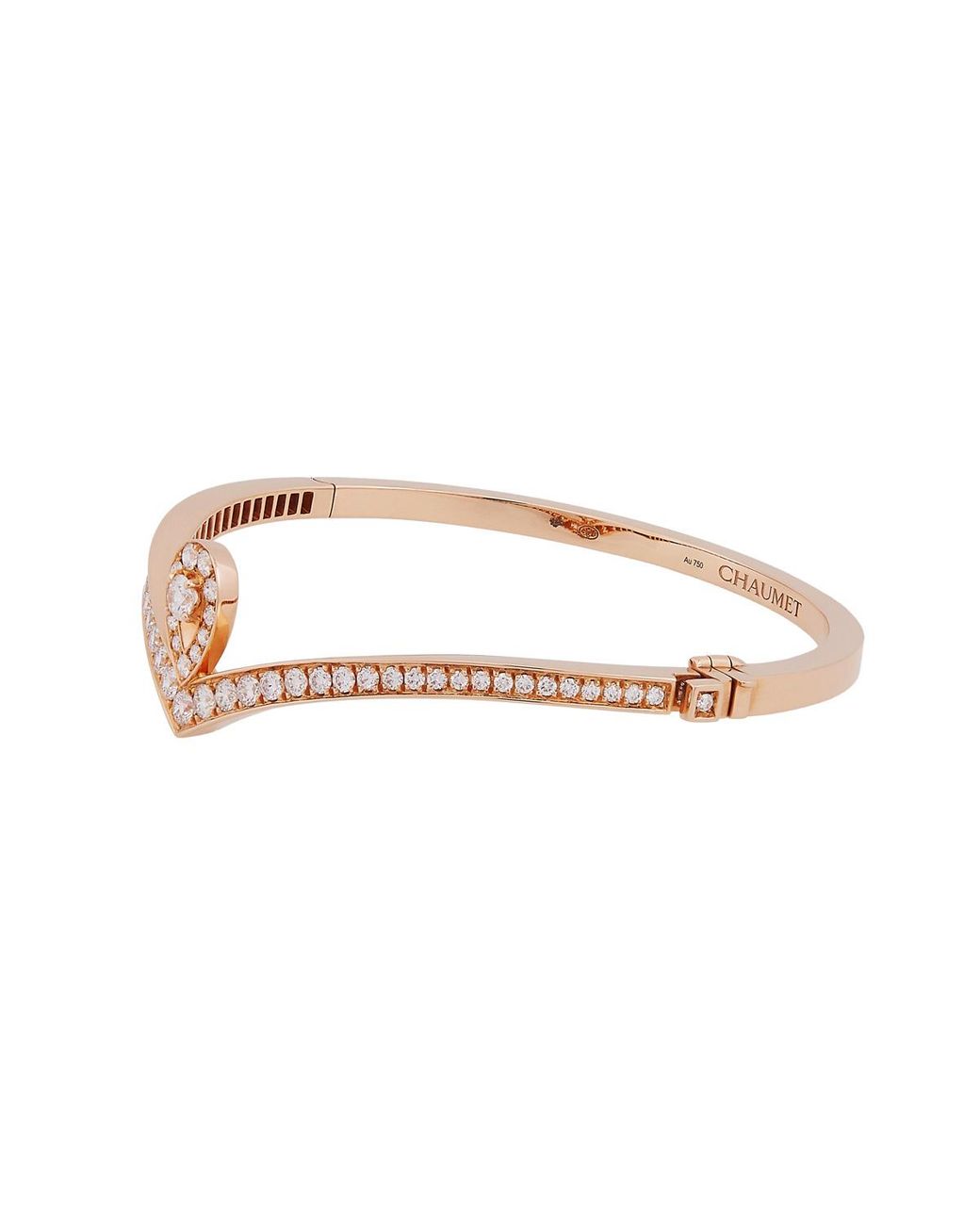 Chaumet Metallic 18K Rose Josephine Aigrette Diamond Bracelet for men