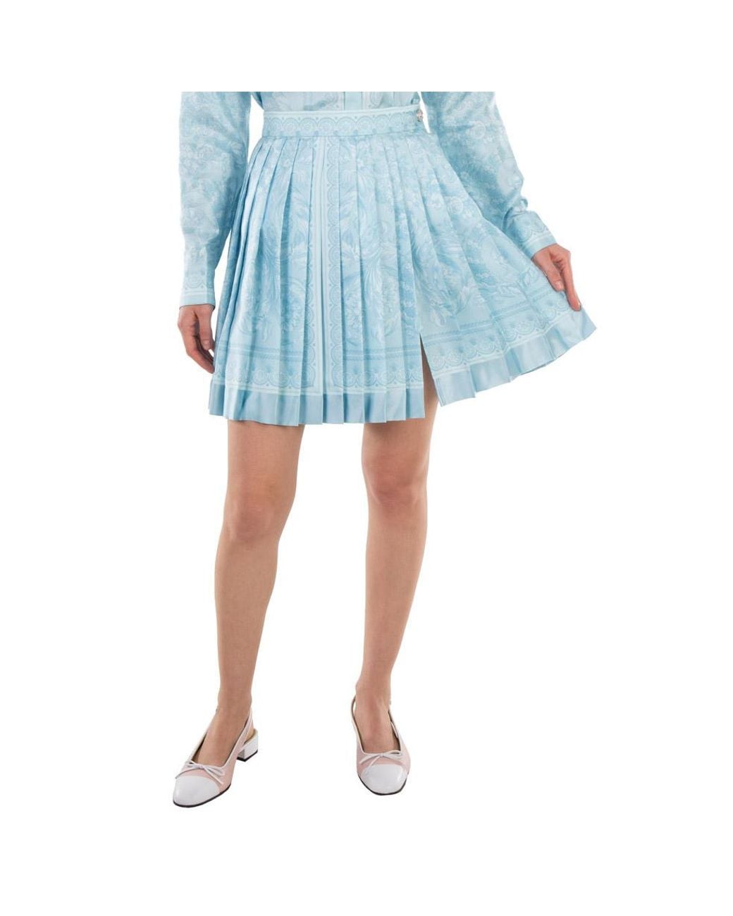 Versace Blue Short Skirts
