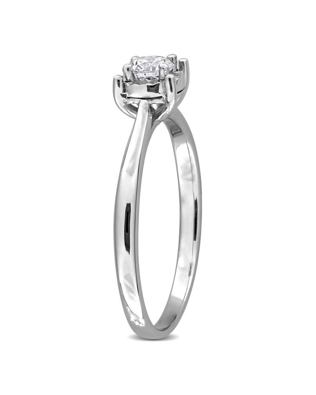 Created Forever Metallic 1/4Ct Tw Lab Grown Diamond Enagement Ring for men