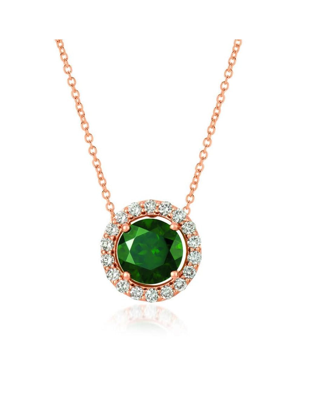 Le Vian Green Ladies Pistachio Diopside Necklaces Set for men