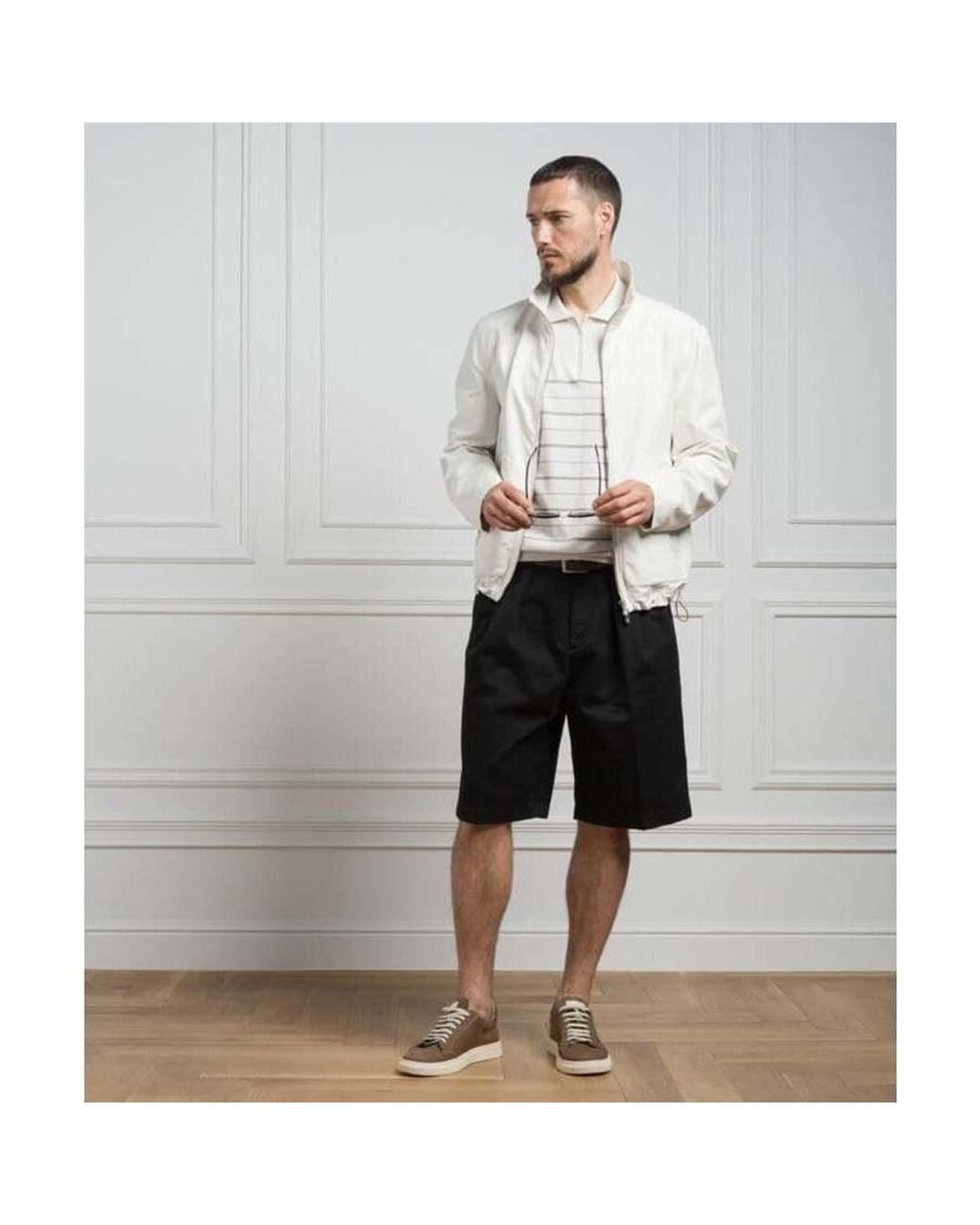 Brunello Cucinelli Black Tailored Shorts, Brand Size 48 (Us for men
