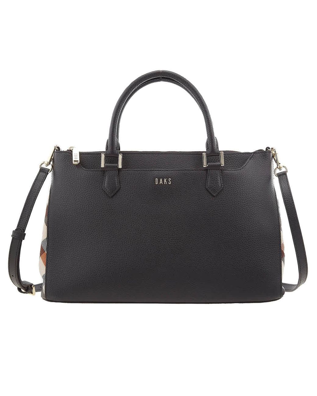 Daks Charles Black Leather Shoulder Bag Lyst