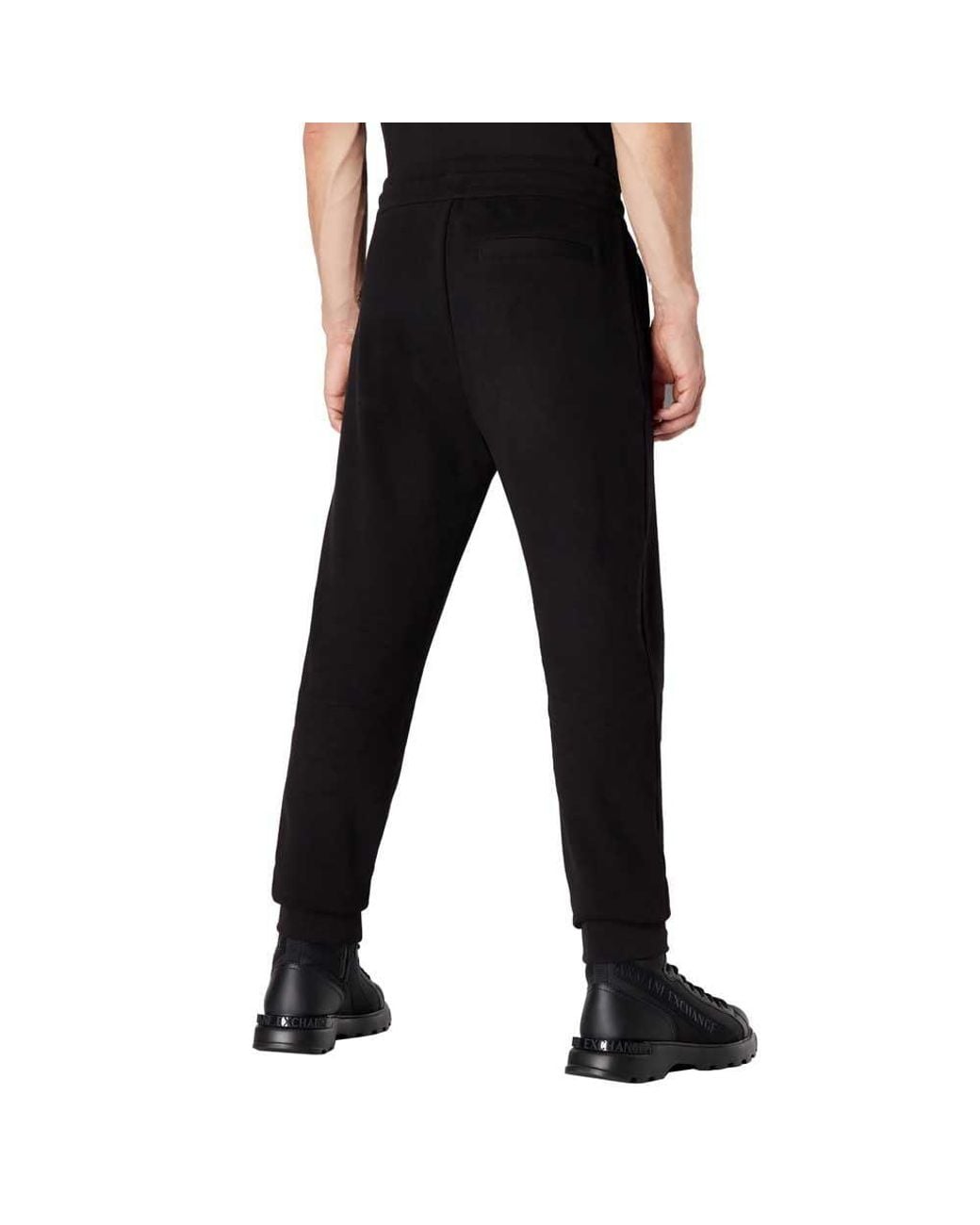 ARMANI EXCHANGE Black Limited Edition "We Beat As One" French Terry Joggers for men